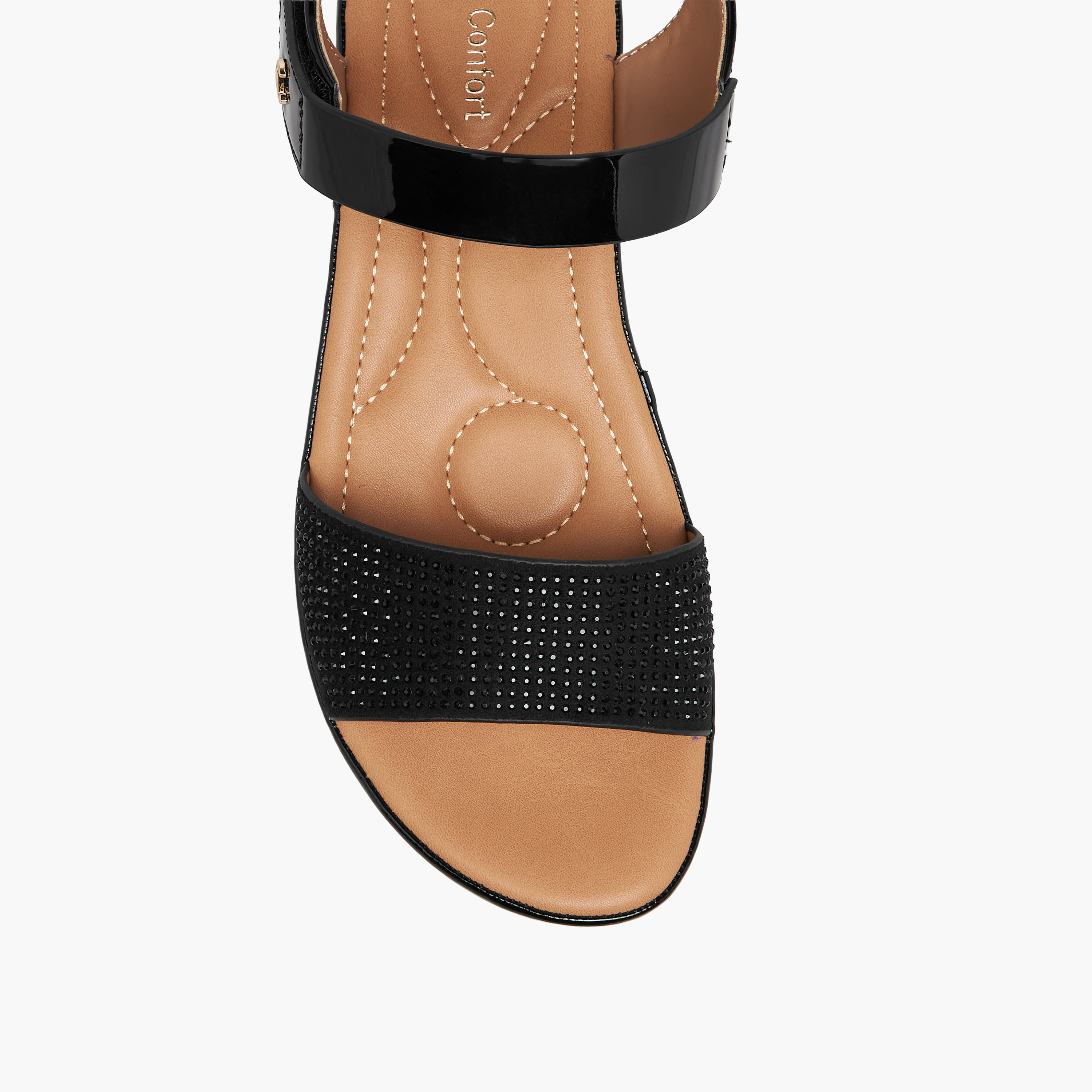 صندل بكعب ويدج وتزيينات للنساء من لو كونفورت-women-shoes-sandals-heeled-image-4