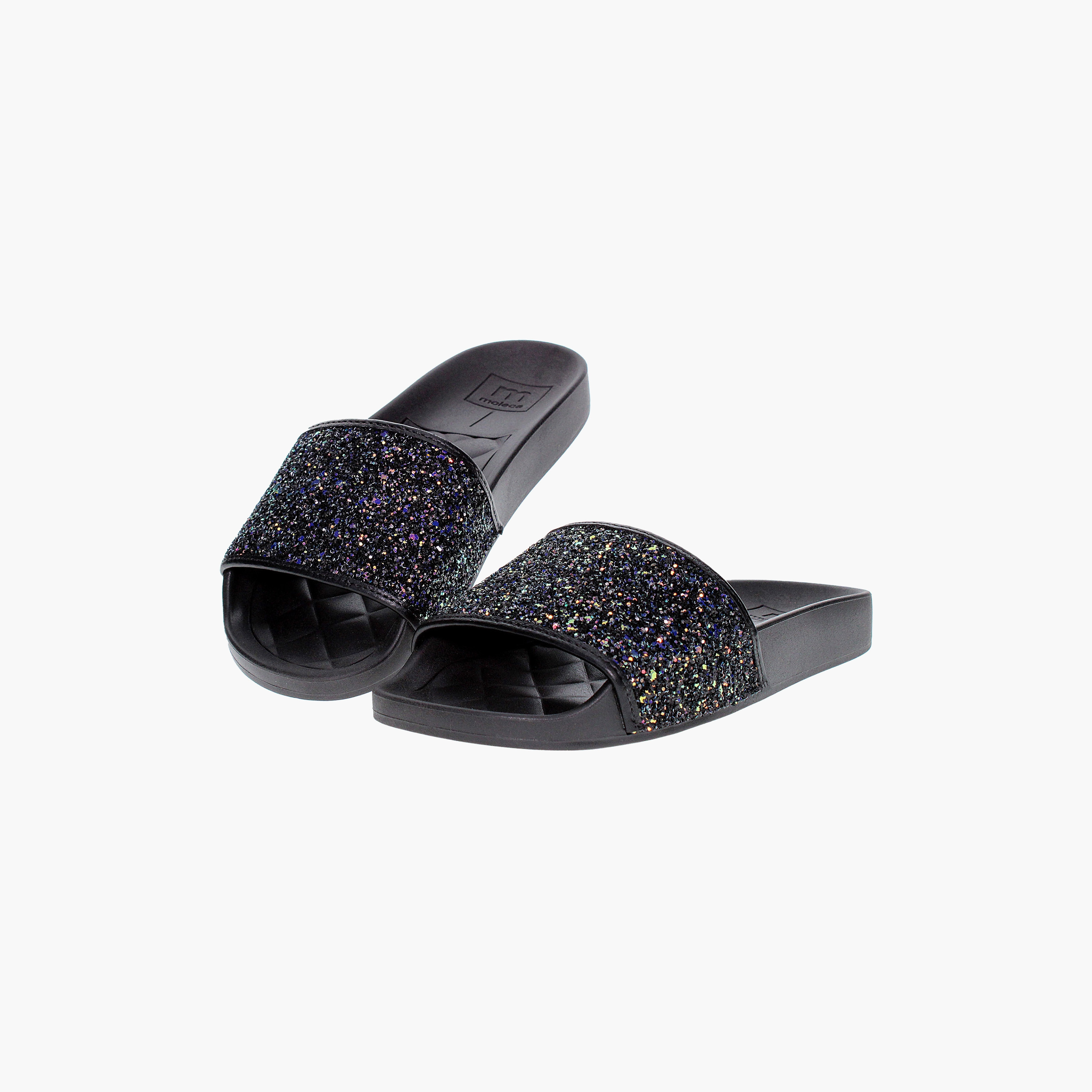 Moleca by Geoomnii Women's Glitter Detail Slides | 5414-107-12781         -women-shoes-sandals-flats-image-6