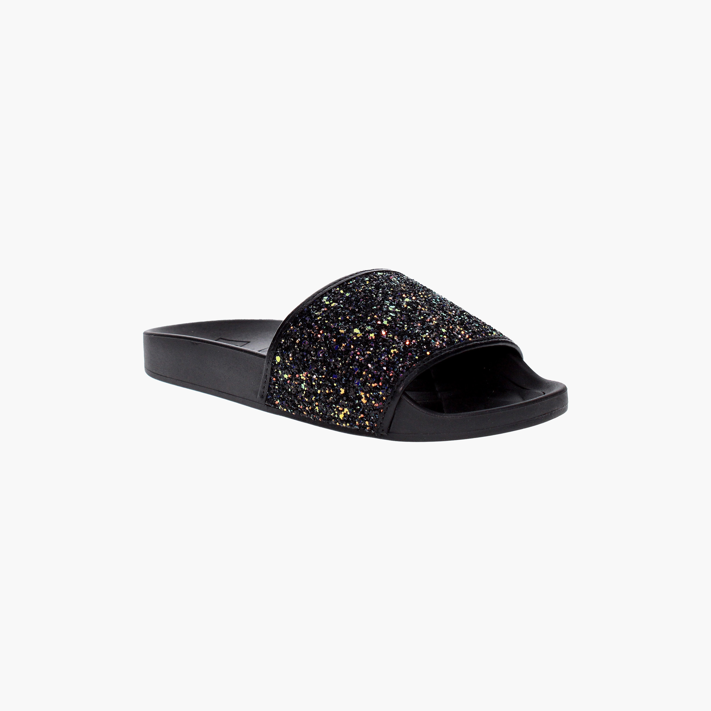 Moleca by Geoomnii Women's Glitter Detail Slides | 5414-107-12781         -women-shoes-sandals-flats-image-7