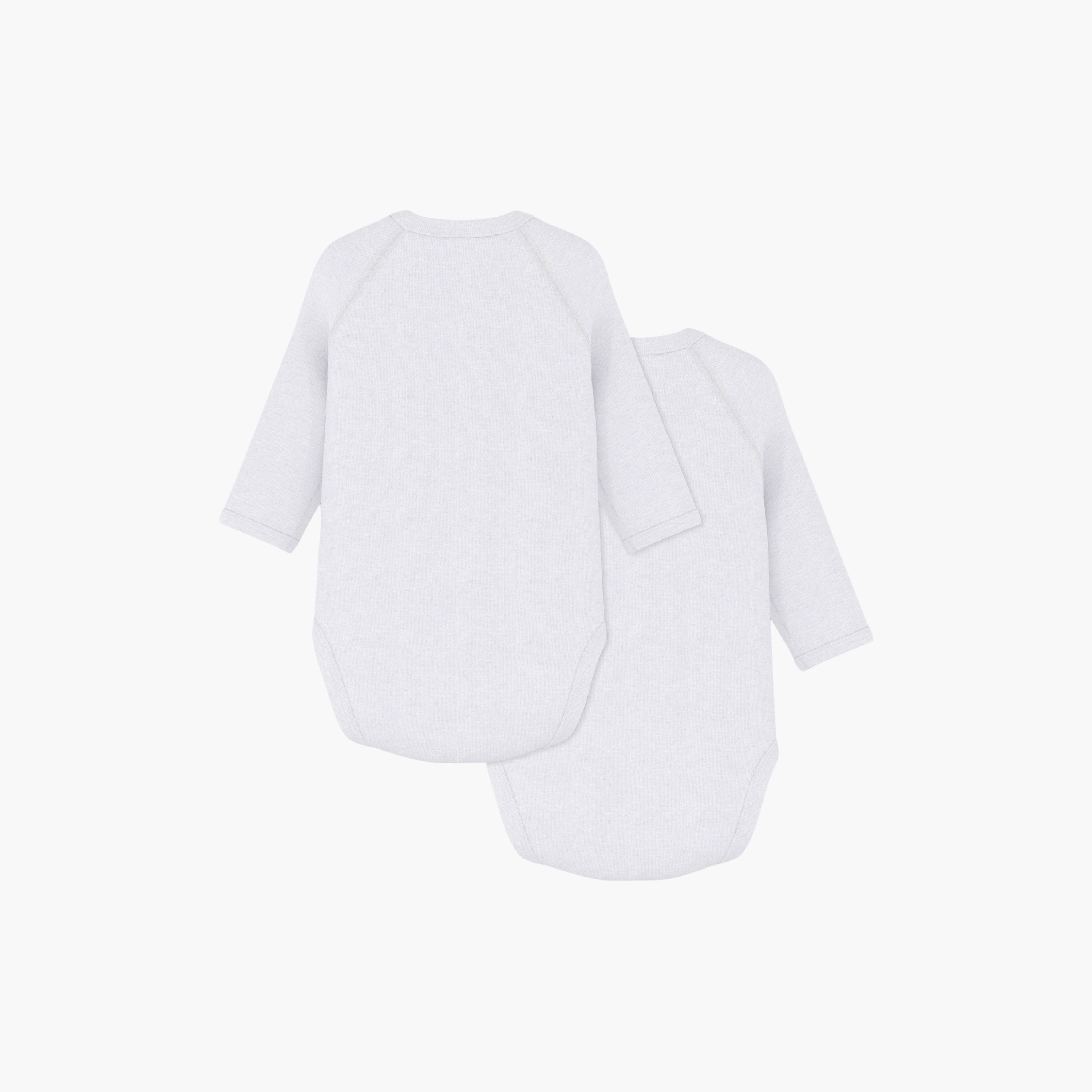 طقم بودي سوت سادة بأكمام طويلة (قطعتان) من بيتيت باتو-baby-boys-clothing-bodysuits-image-2