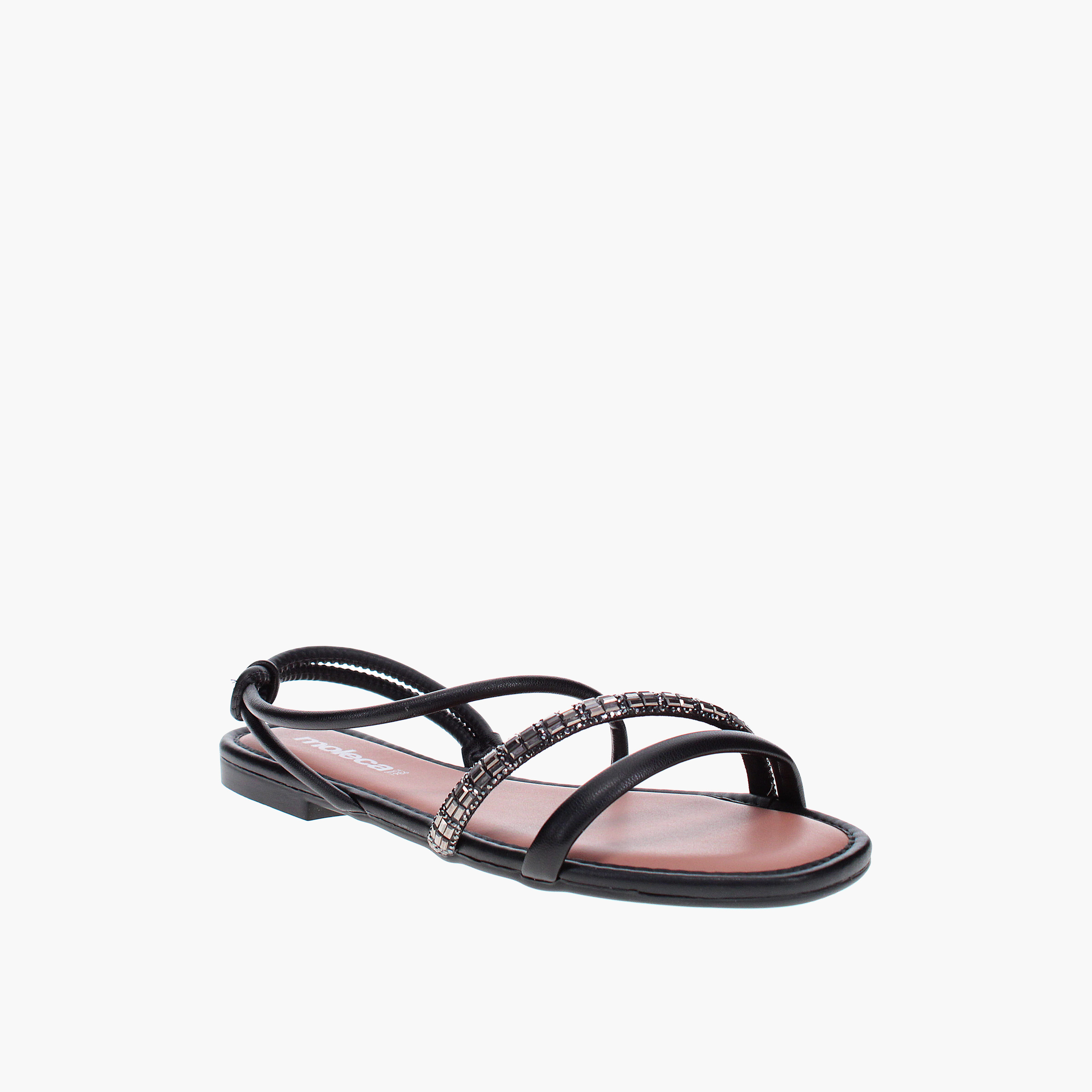 Moleca by Geoomnii Women's Elastic Winn Strap Sandals | 5435-543-27548-37936        -women-shoes-sandals-flats-image-1