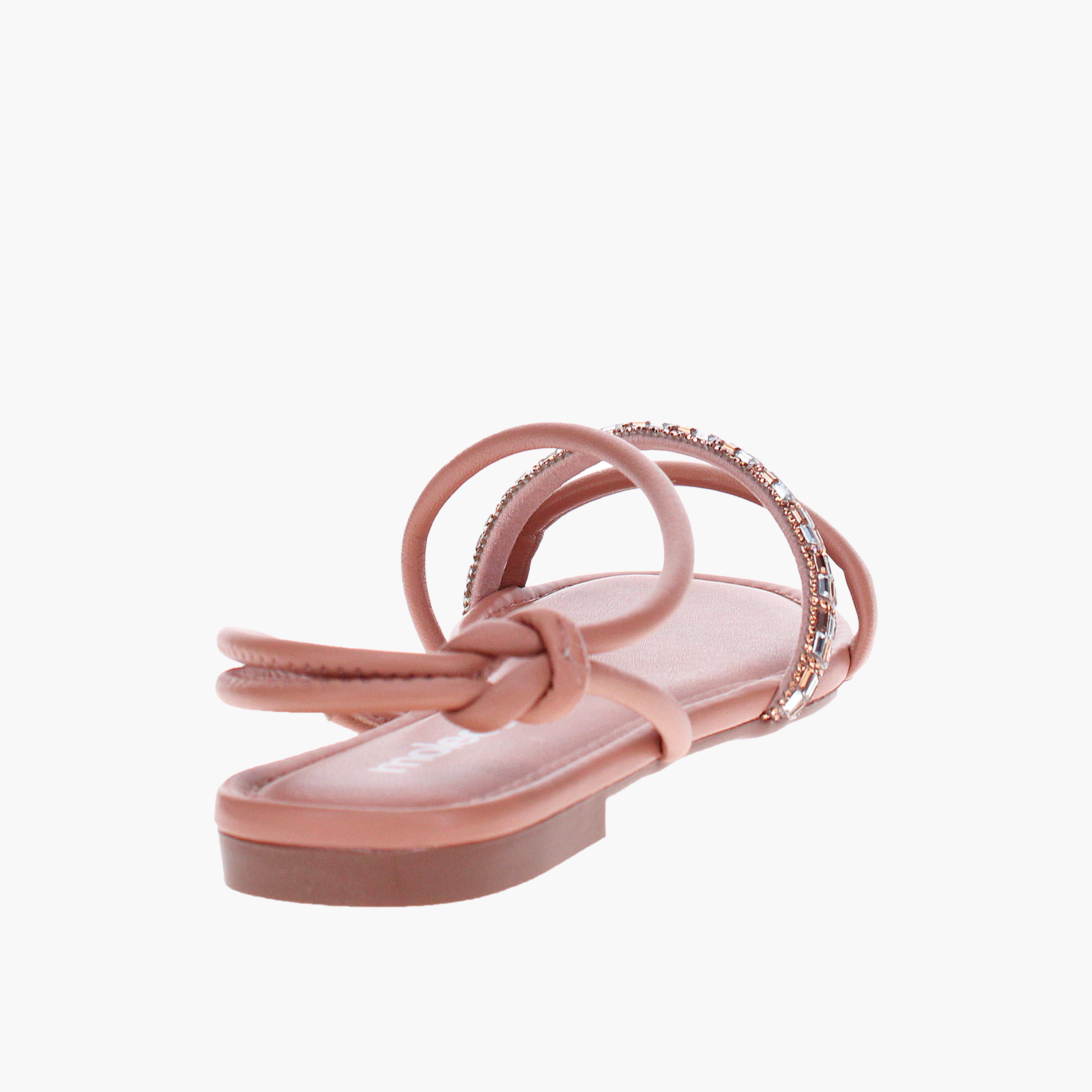 Moleca by Geoomnii Women's Elastic Tai Strap Sandals | 5435-543-27548-96601        -women-shoes-sandals-flats-image-2