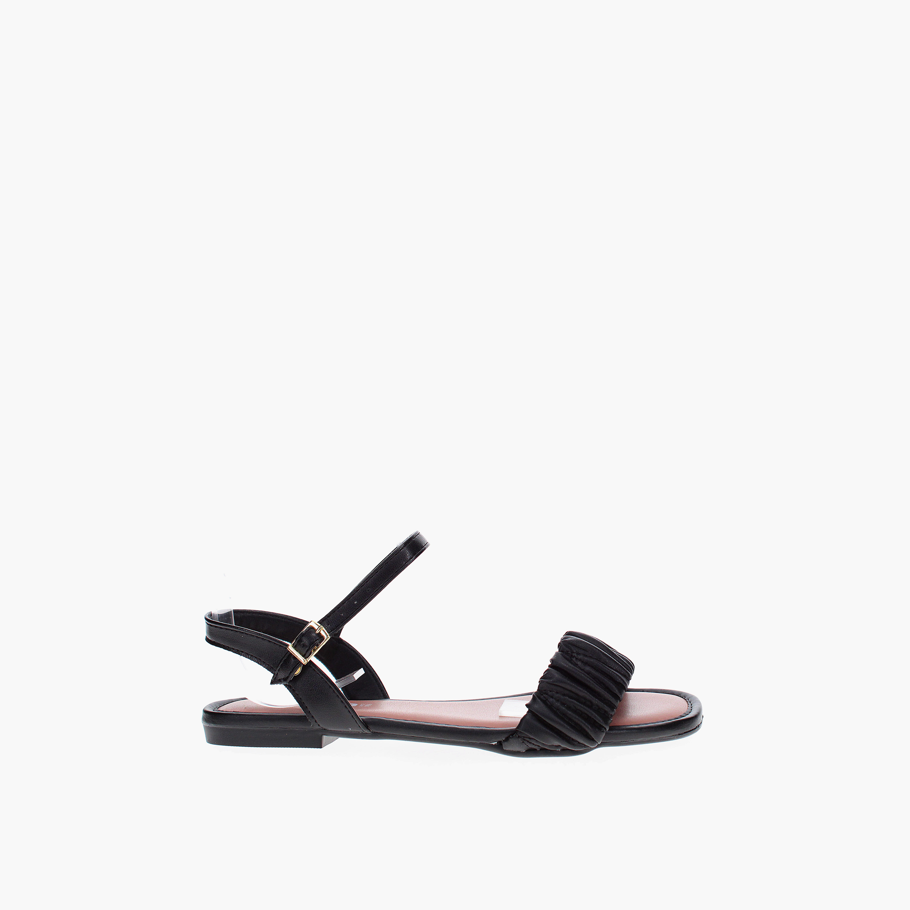 MOLECA by Geoomnii Women's Buckle Sil Slide Sandals          -women-shoes-sandals-flats-image-4