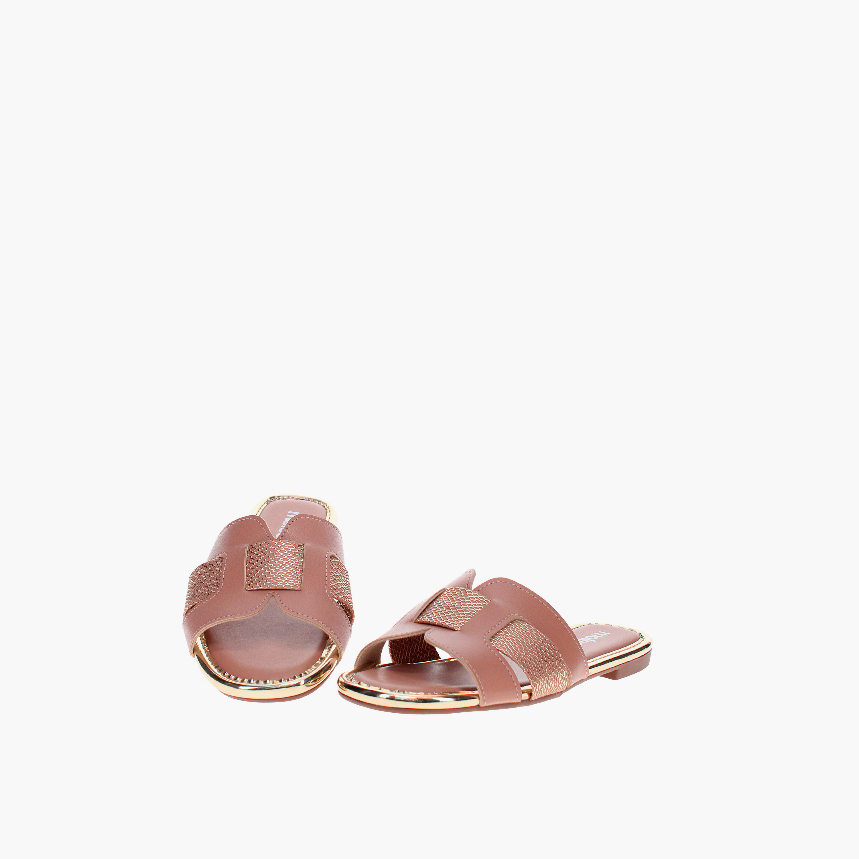 موليكا - صندل للنساء مسطح سهل الارتداء مزين بالكريستال | 5435-553-29850-102956-women-shoes-sandals-flats-image-4