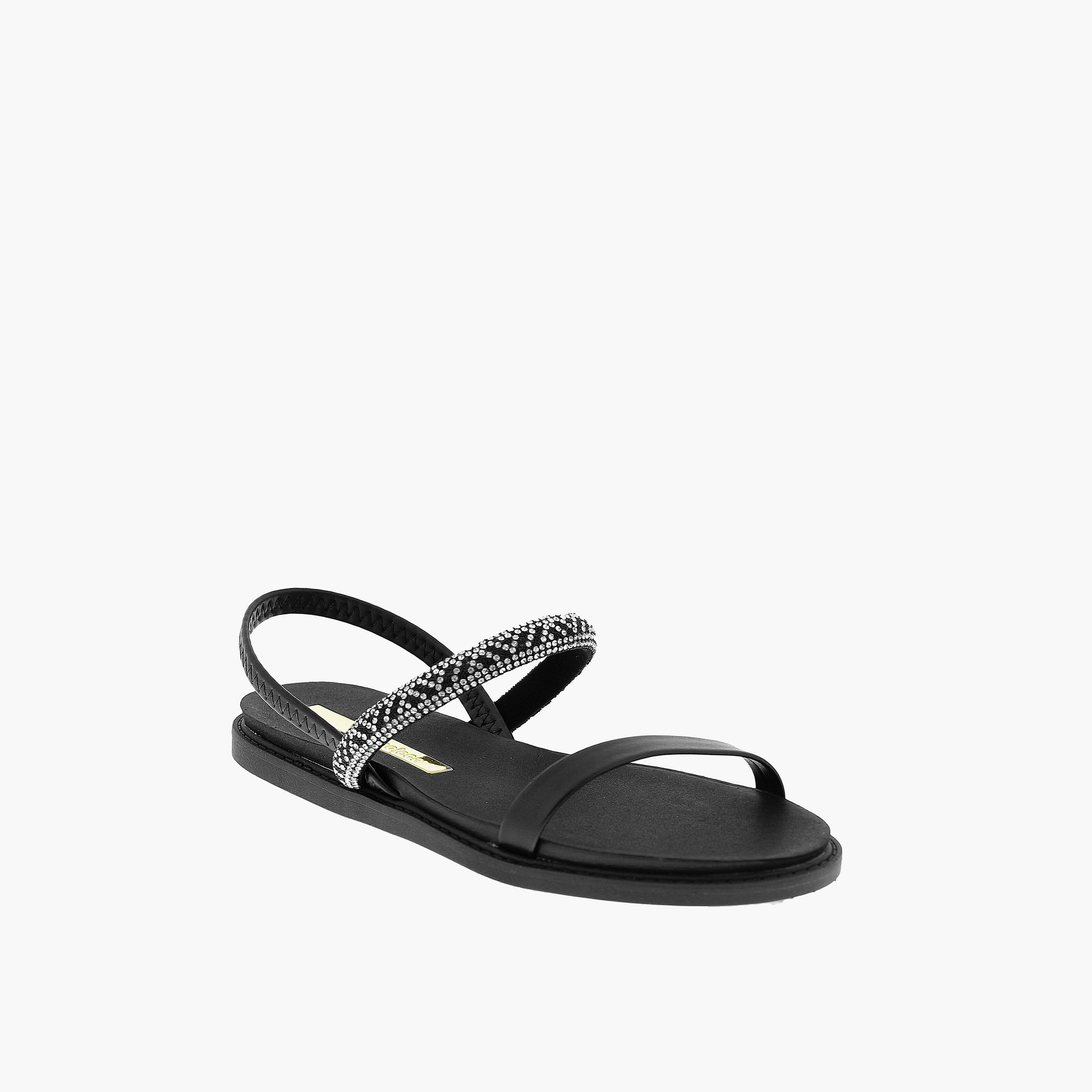 موليكا- صندل اينايات مرن حزام للنساء | 5443-231-28273-98349-women-shoes-sandals-flats-image-1