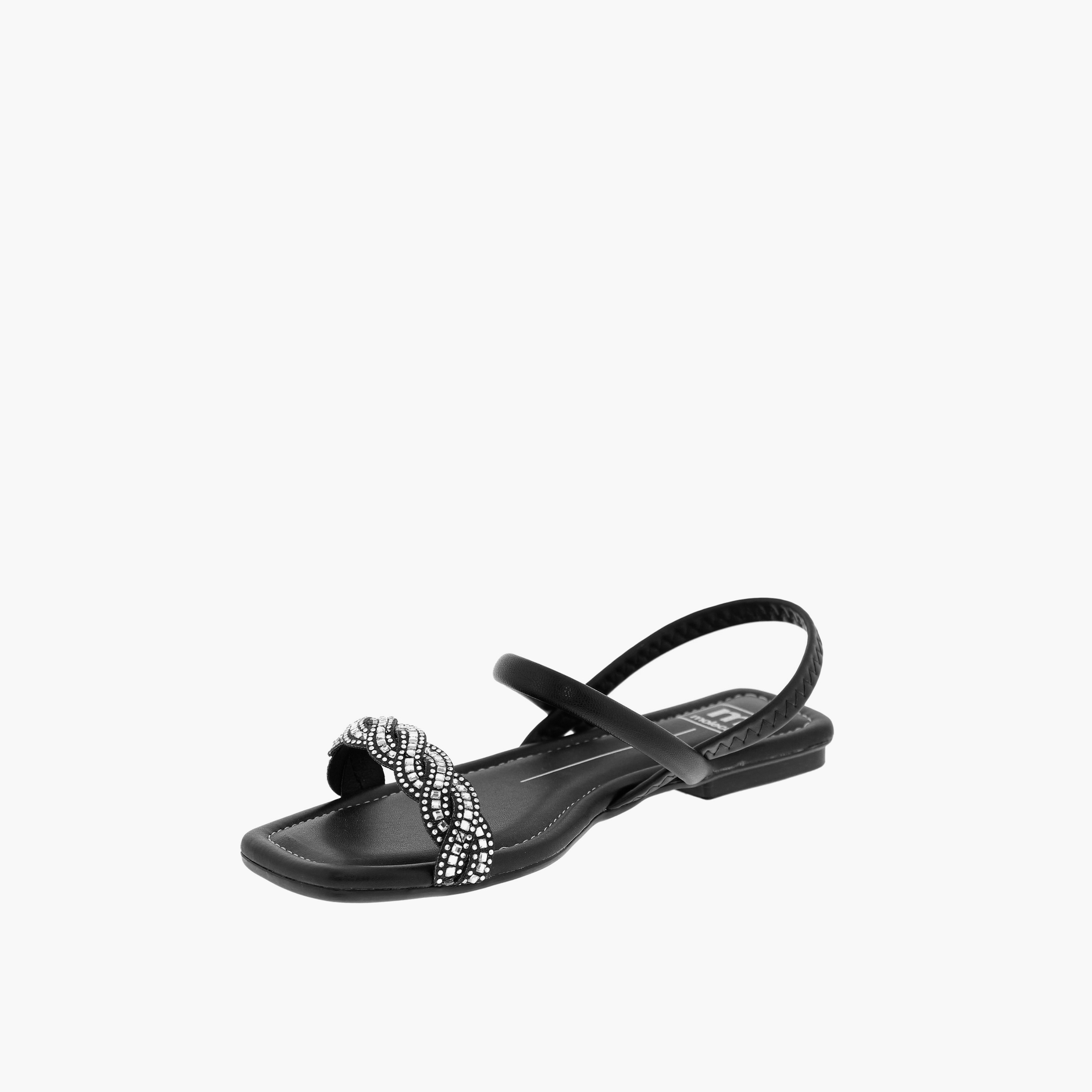 Moleca by Geoomnii Women's Elastic Caedi Slide Sandals | 5462-132-28186-94233        -women-shoes-sandals-flats-image-3
