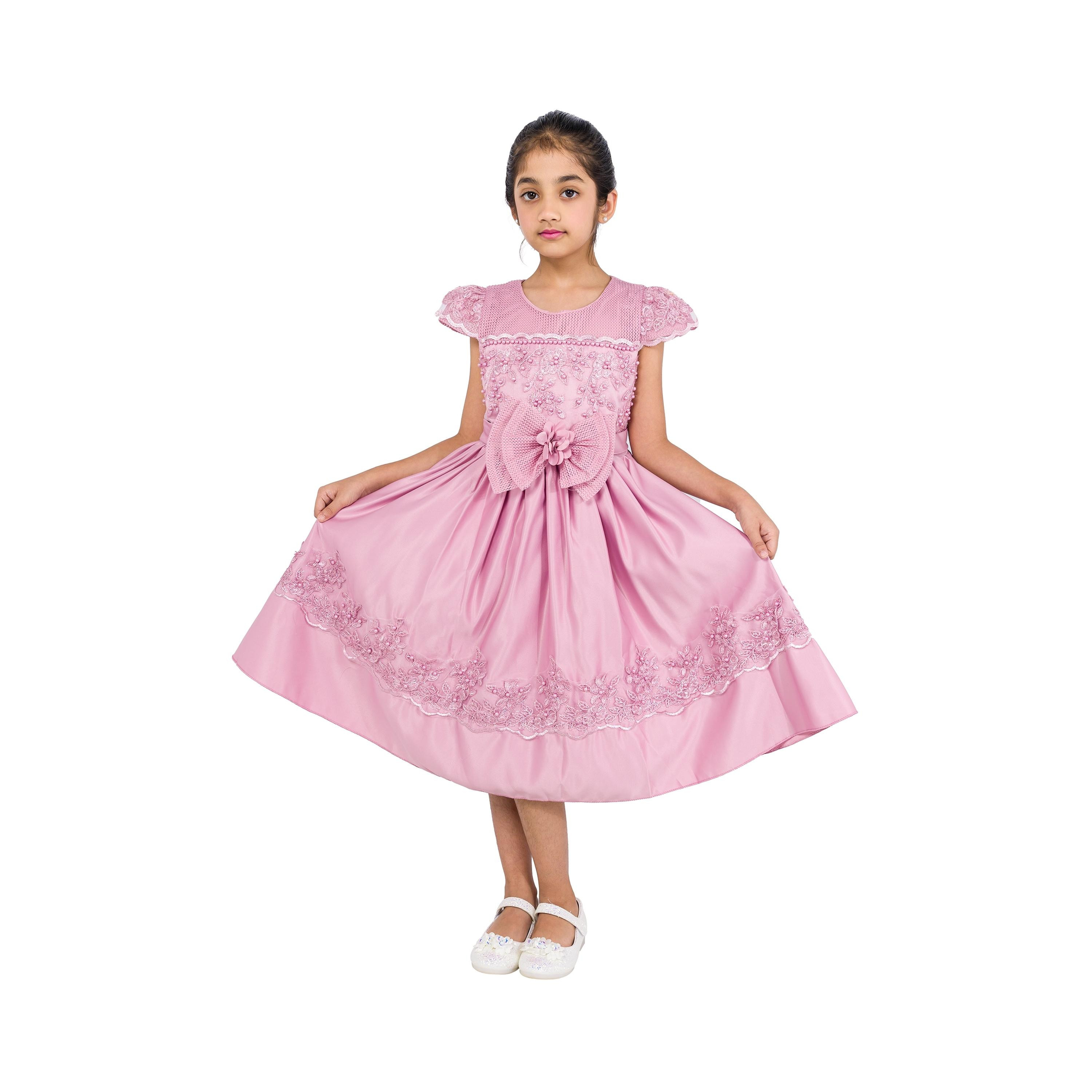 Babyqlo Embellished Cap Sleeves Princess Party Dress-girls-clothing-dressesandjumpsuits-image-1
