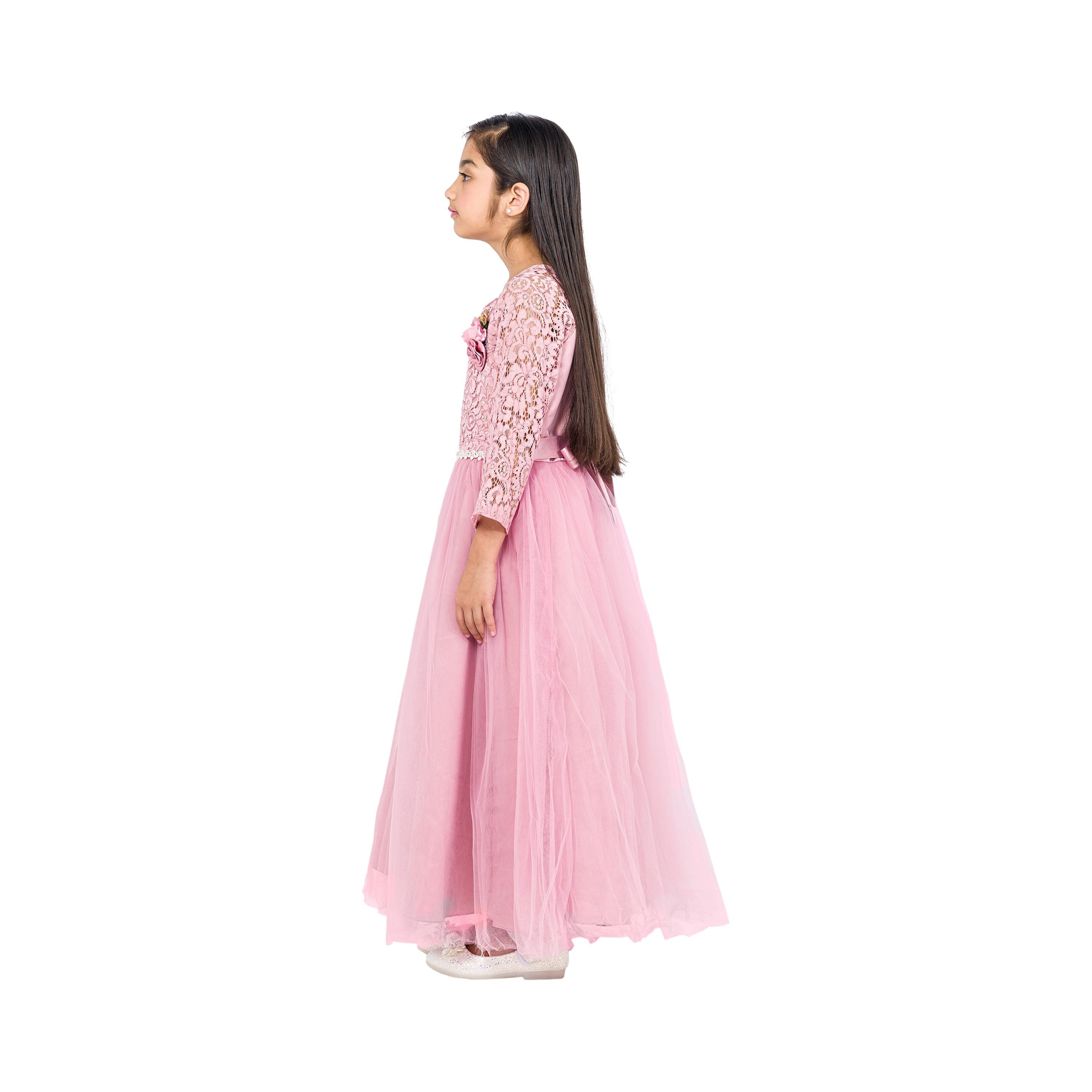 فستان حفلات أنيق جريسفول روز بأكمام طويلة مطرز من بيبيكلو-girls-clothing-dressesandjumpsuits-image-3