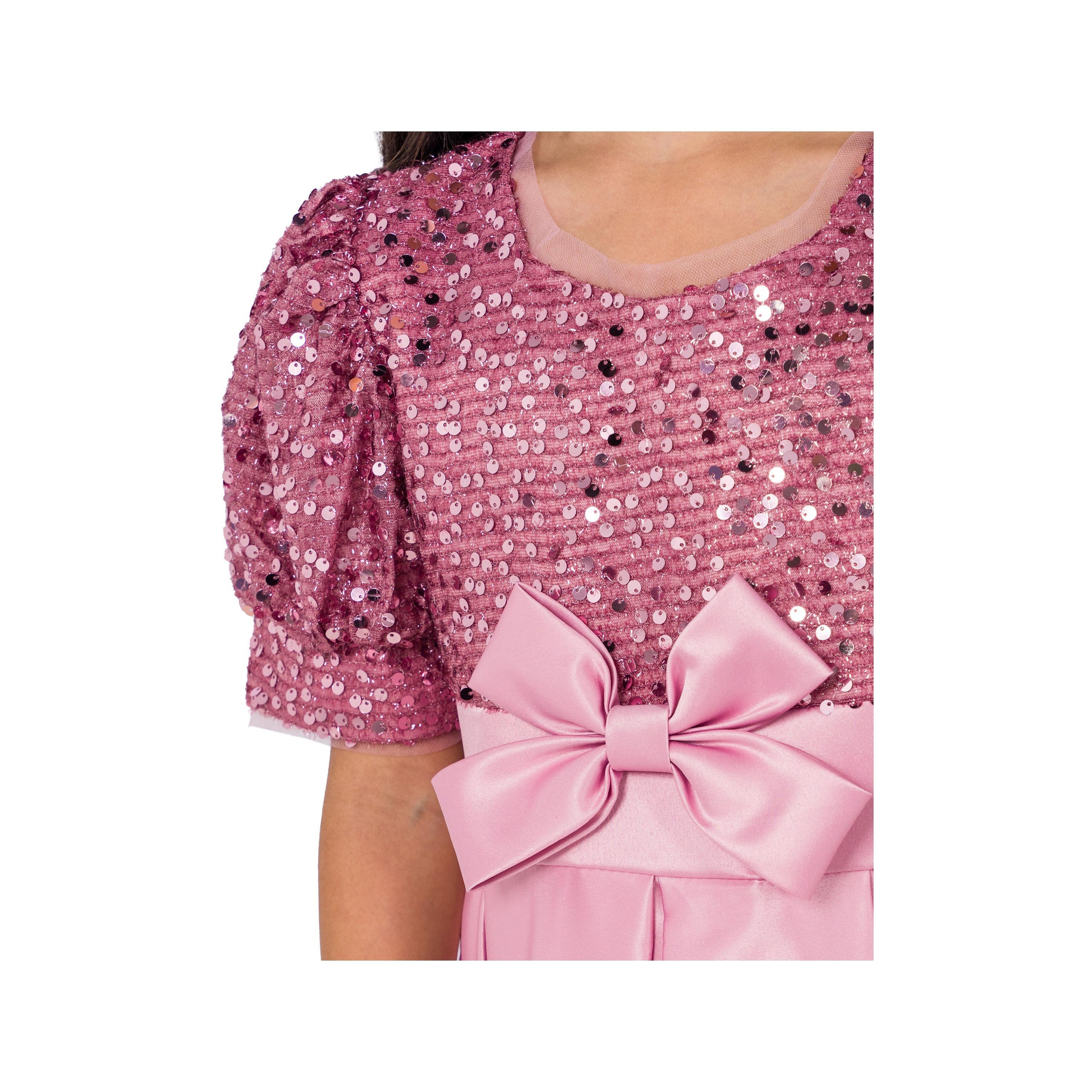 Babyqlo Embellished Short Sleeves Party Dress-girls-clothing-dressesandjumpsuits-image-5
