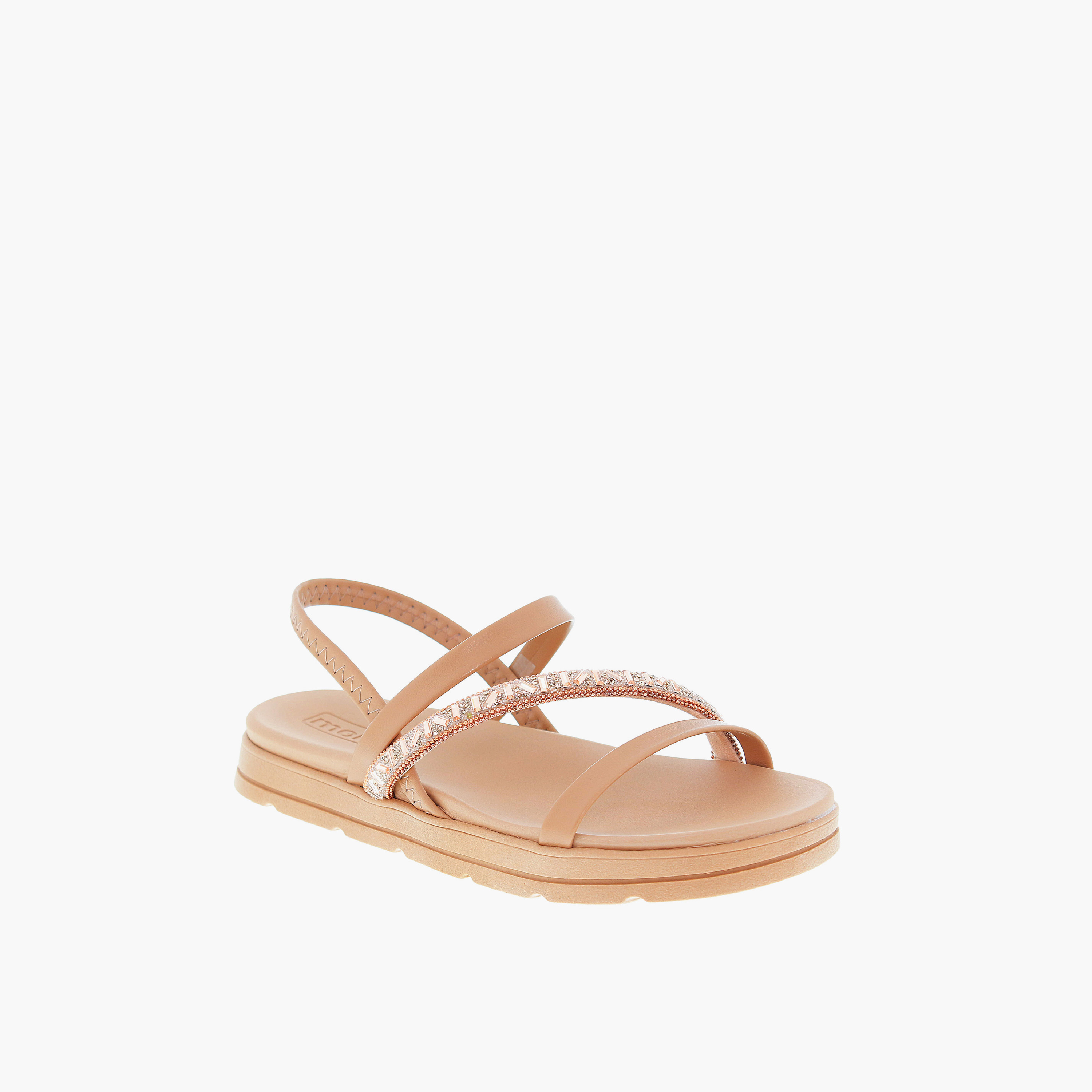 موليكا- صندل نيرا مرن حزام للنساء | 5490-104-28266-98356-women-shoes-sandals-flats-image-5