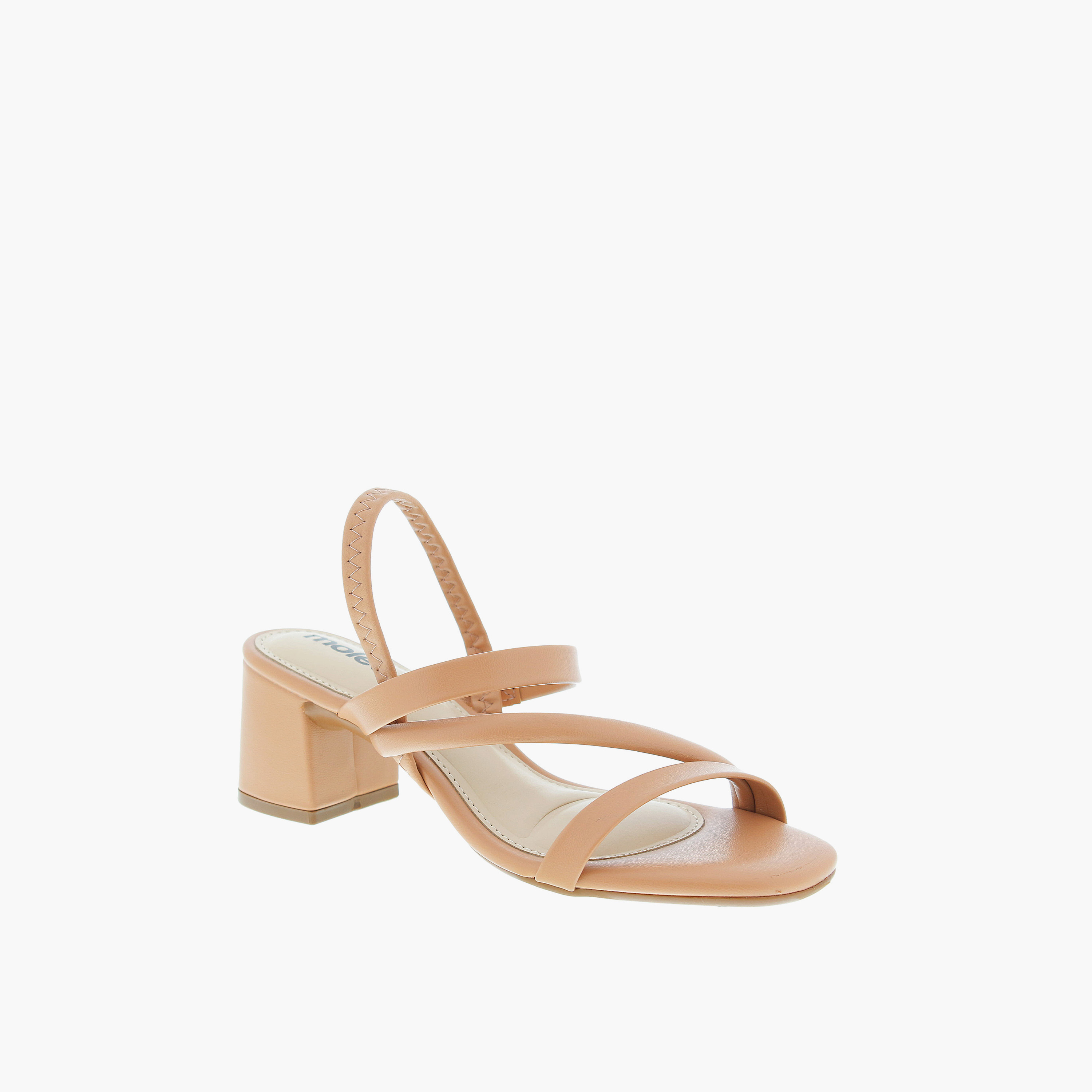 موليكا- حذاء أنثوني بكعب مربع مرن للنساء | 5496-102-27348-52531-women-shoes-heels-image-1