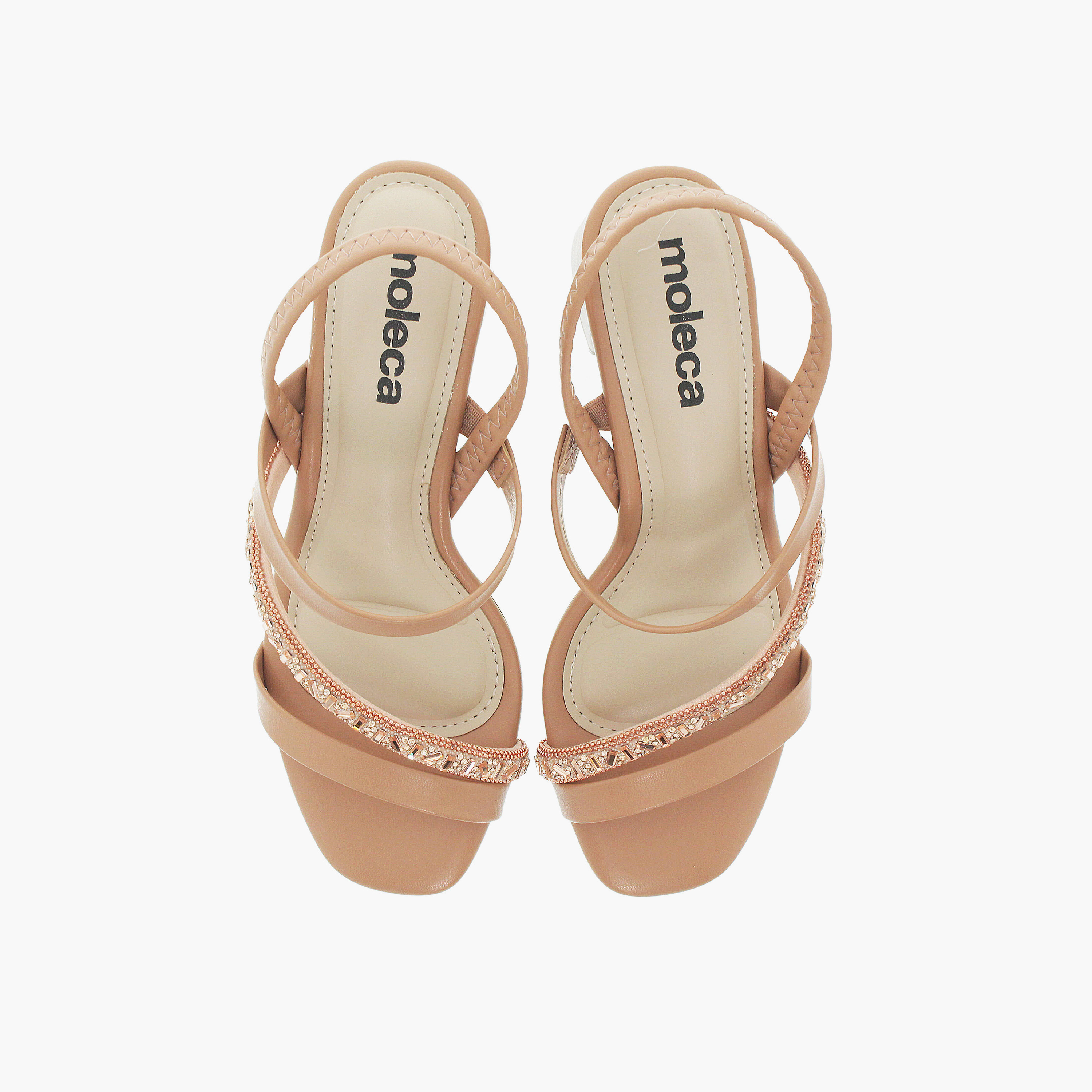 Moleca by Geoomnii Women's Elastic Baeethaeny Block Heels | 5496-102-28428-98356        -women-shoes-heels-image-2