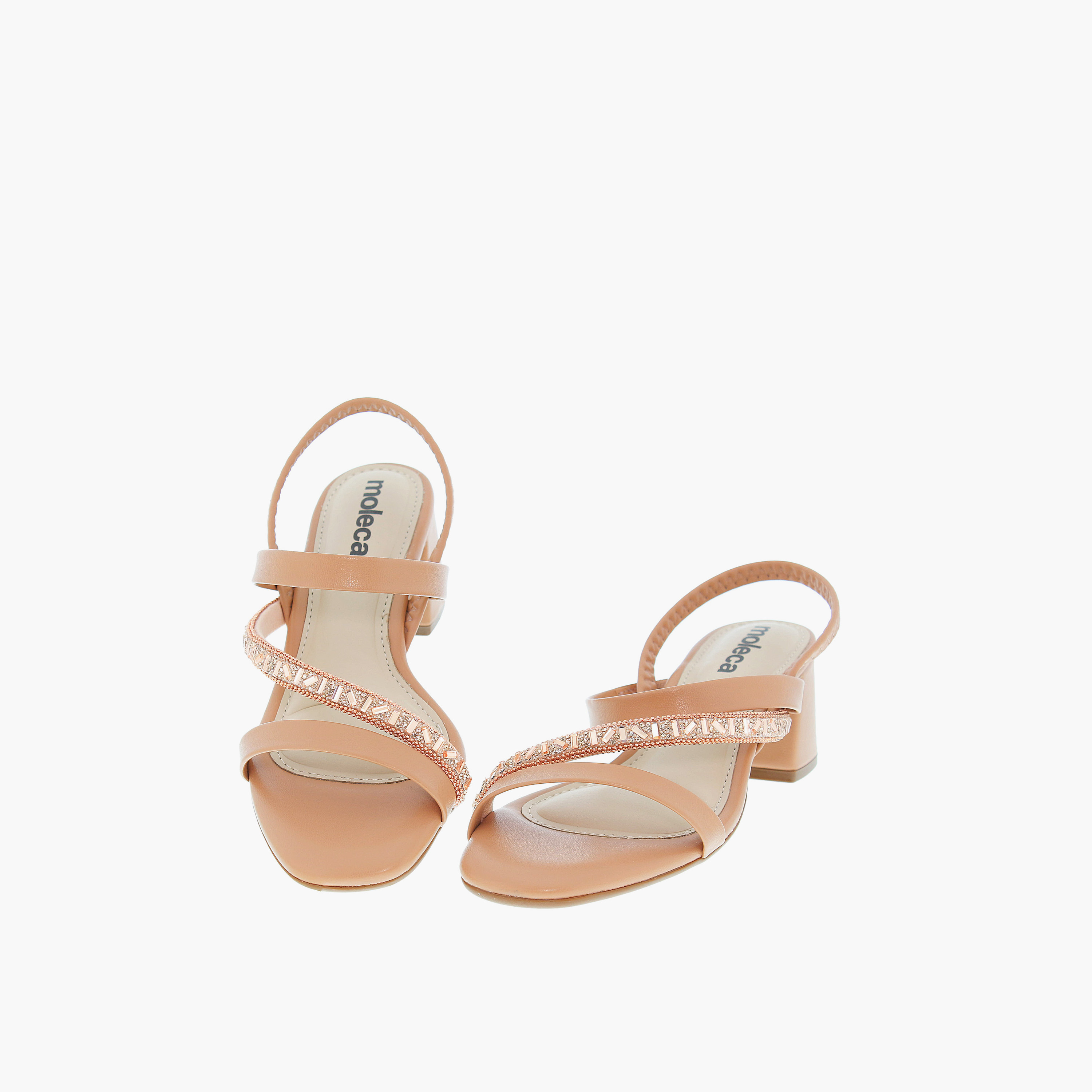 Moleca by Geoomnii Women's Elastic Baeethaeny Block Heels | 5496-102-28428-98356        -women-shoes-heels-image-4