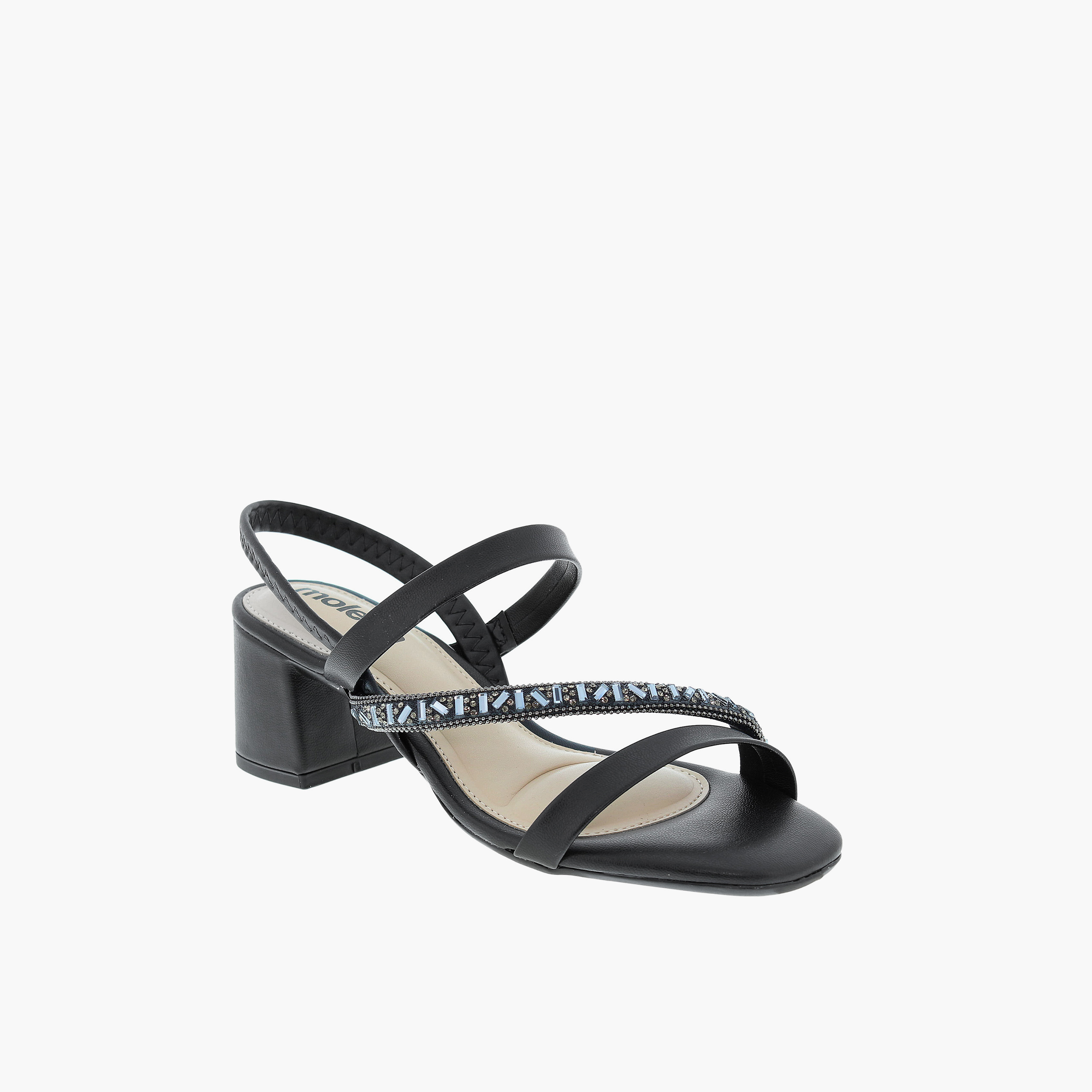 موليكا- حذاء اوستين بكعب مربع مرن للنساء | 5496-102-28428-98380-women-shoes-heels-image-1