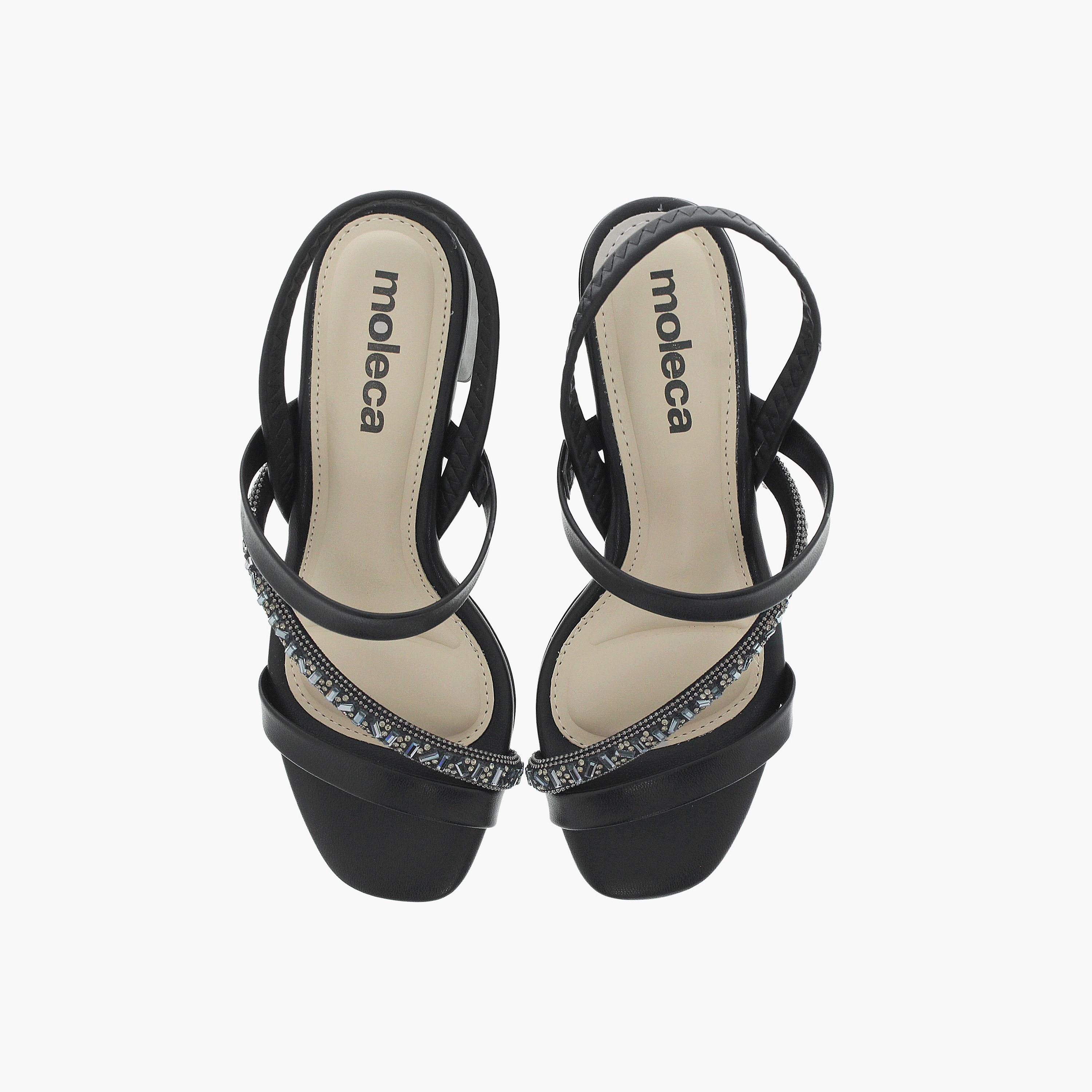موليكا- حذاء اوستين بكعب مربع مرن للنساء | 5496-102-28428-98380-women-shoes-heels-image-2
