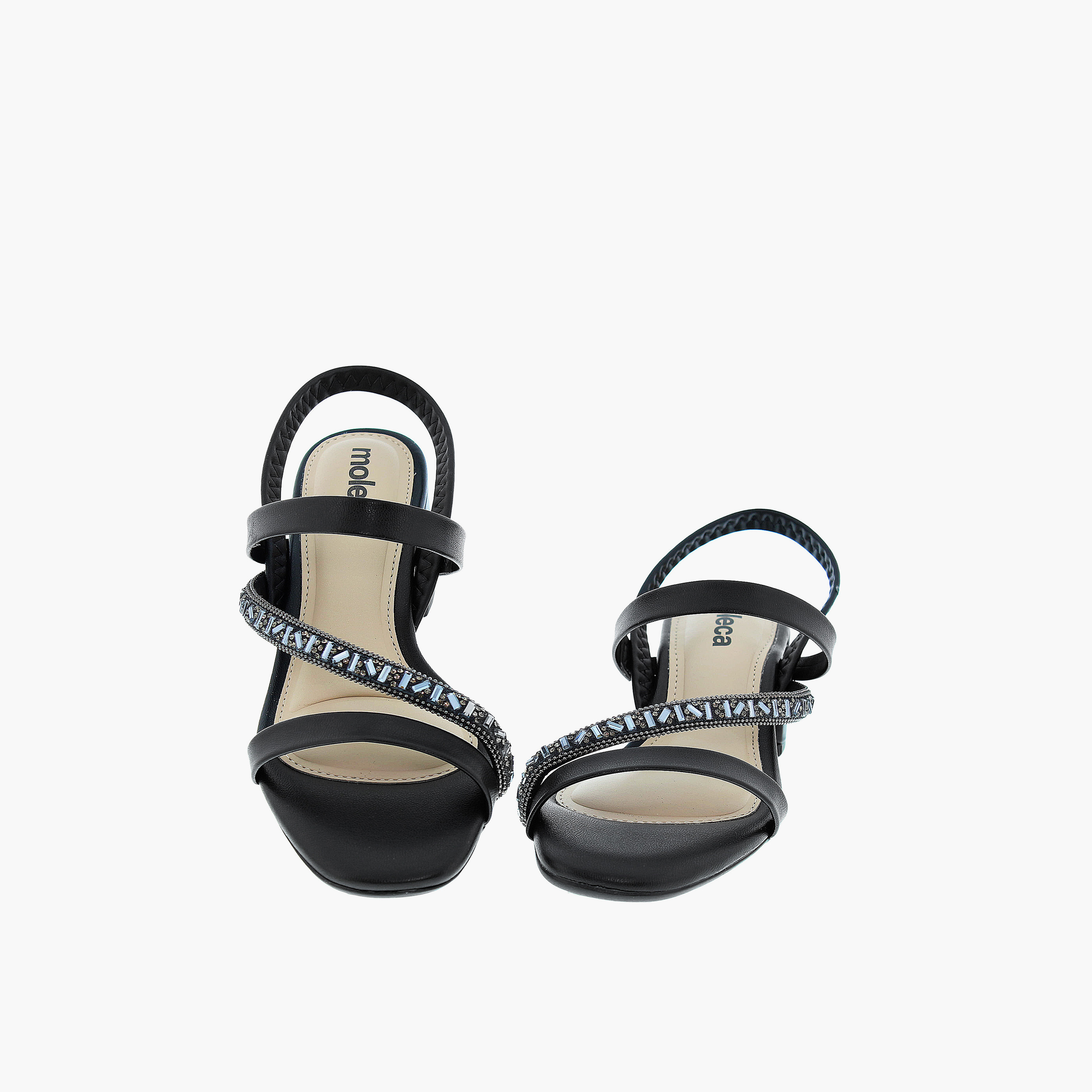 موليكا- حذاء اوستين بكعب مربع مرن للنساء | 5496-102-28428-98380-women-shoes-heels-image-4