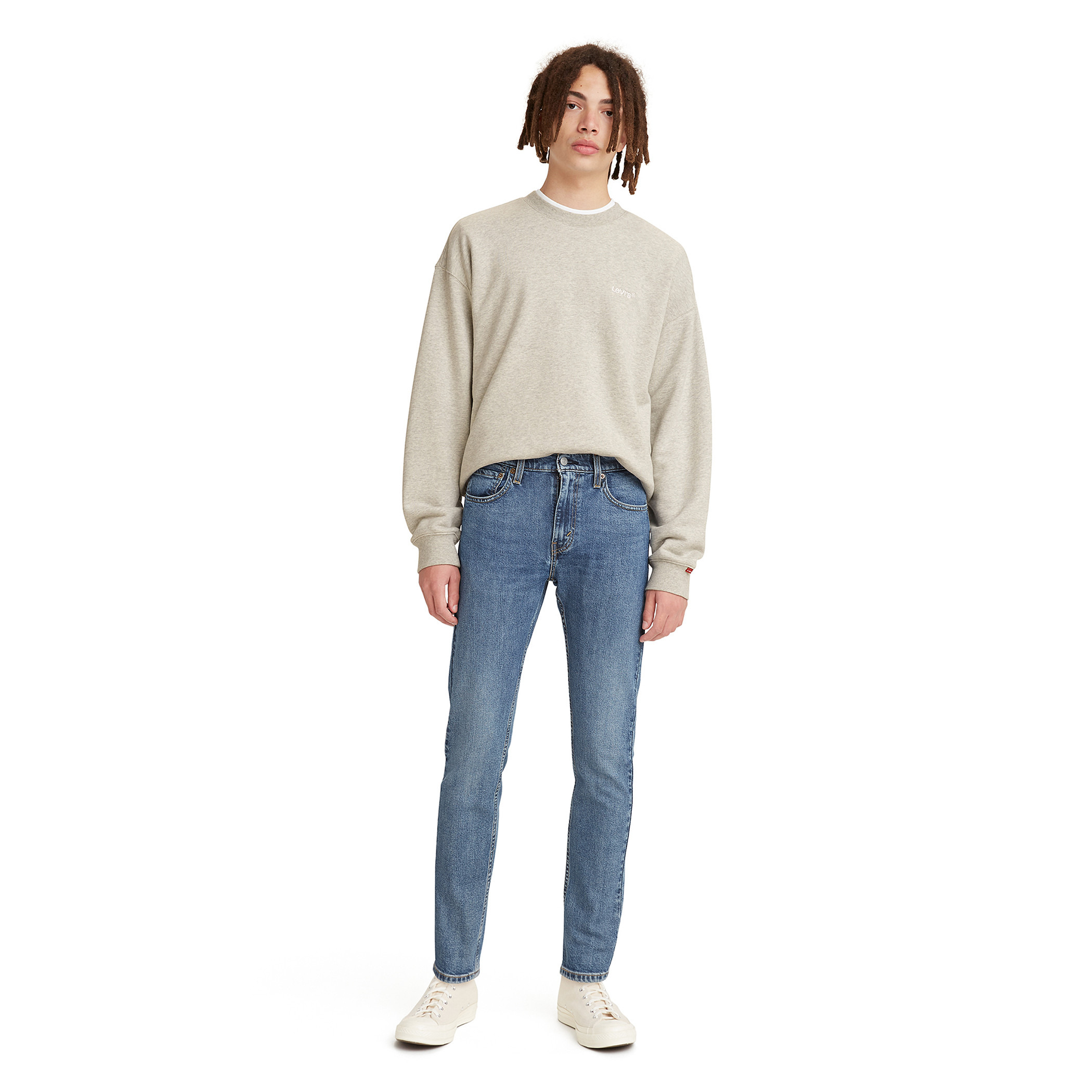 Levi's Men 514 Blue Solid Skinny Fit Jeans with Button & Zip Closure-men-clothing-bottoms-jeans-image-2