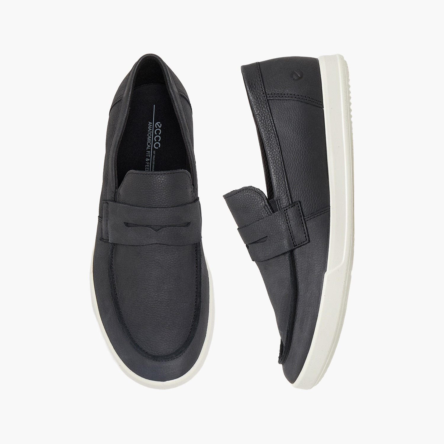 Ecco Men Leather Slip-On Loafers-men-shoes-loafersandmoccasins-image-1