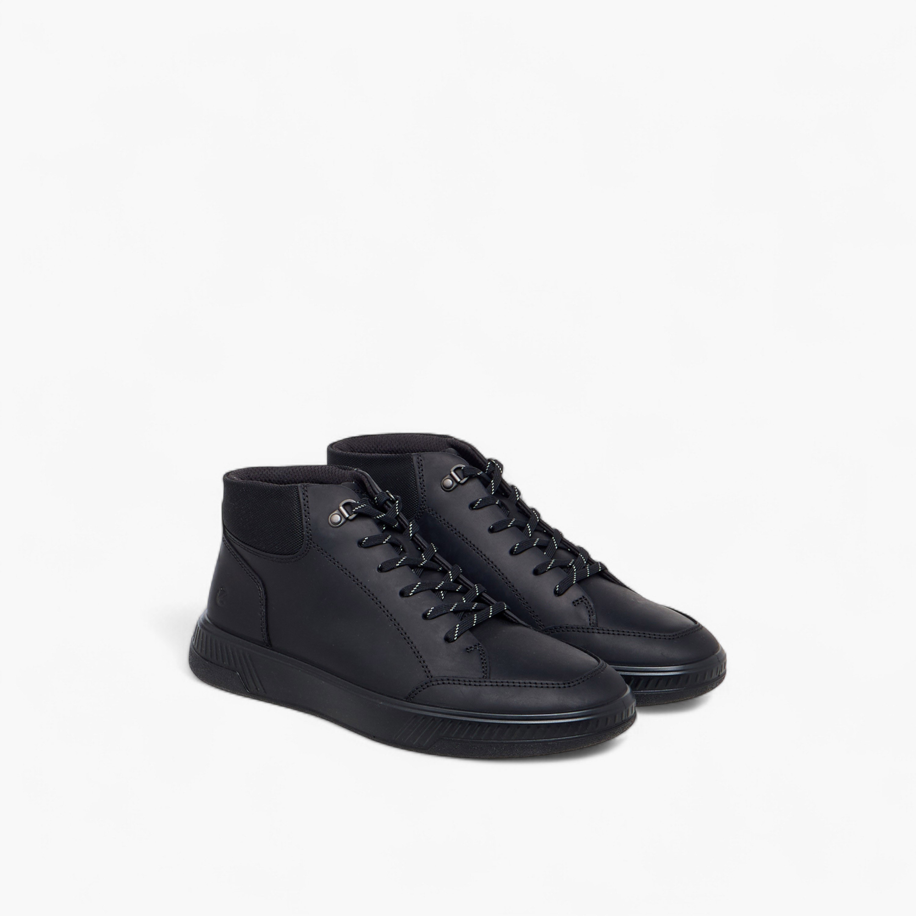 Ecco Men Move M Lace-Up Leather High Cut Sneakers-men-shoes-sneakers-image-1