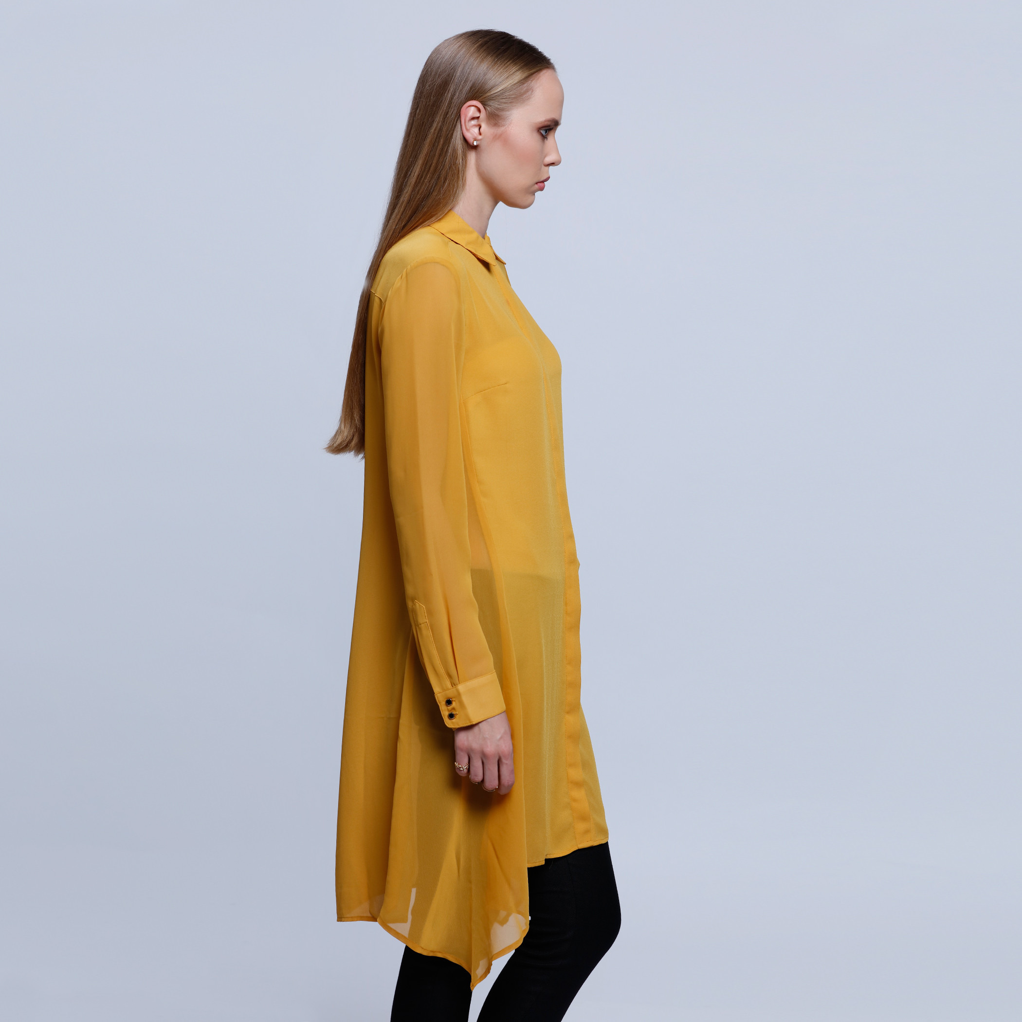 sheer tunic shirt