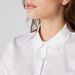 Textured Shirt with Long Sleeves and Concealed Placket-Shirts and Blouses-thumbnail-3