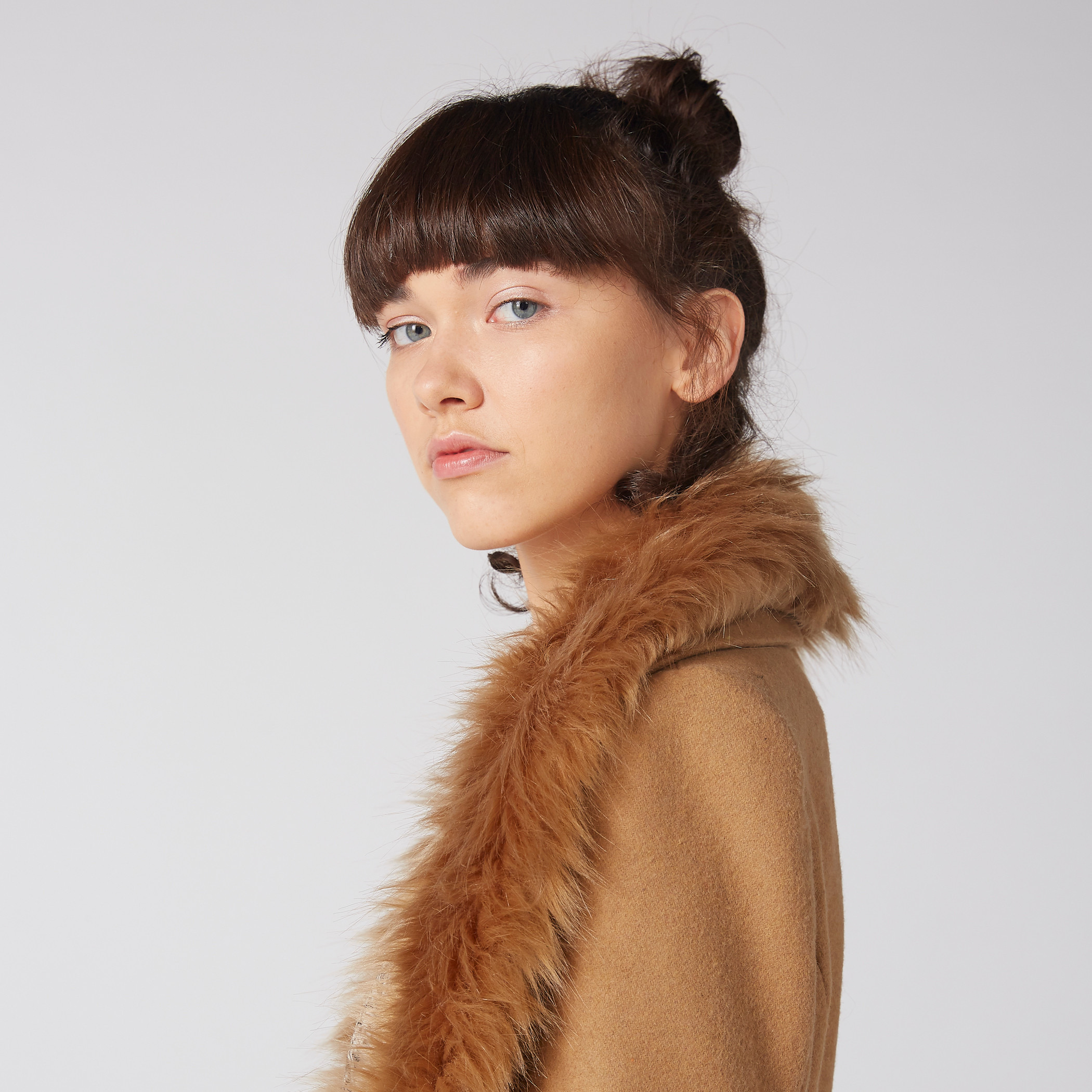 Plush Detail Longline Parka Jacket with Long Sleeves-women-winterwear-coatsandjackets-jackets-image-2