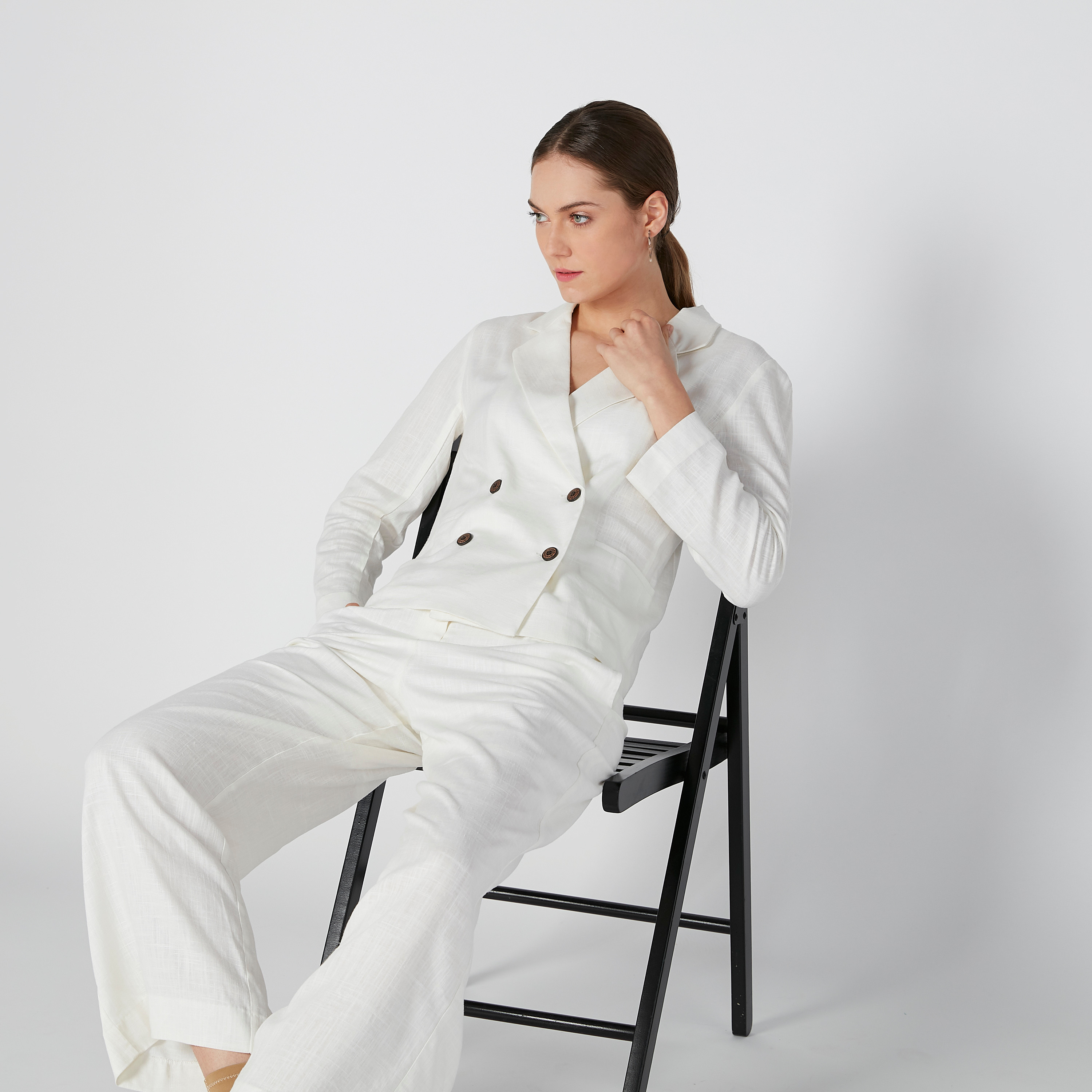 Sustainable Slim Fit Solid Blazer with Notched Lapel-women-clothing-coatsandjackets-blazers-image-3