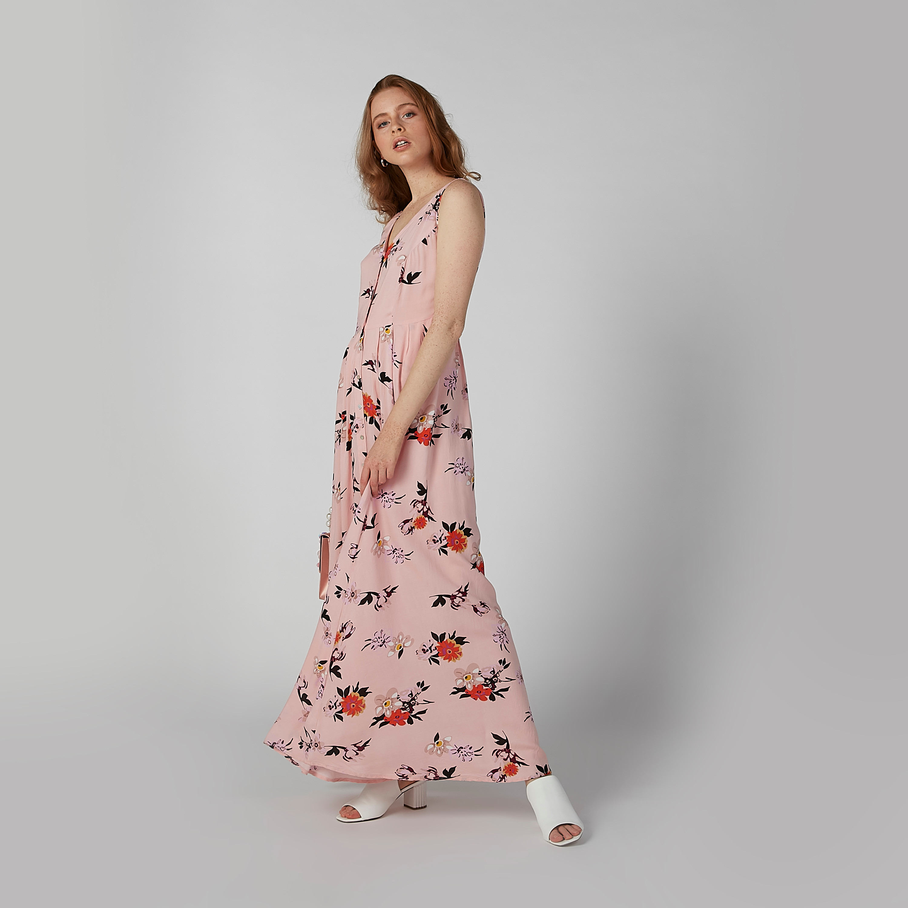 Printed A-line Sleeveless Maxi Dress with V-neck-women-clothing-dresses-image-4