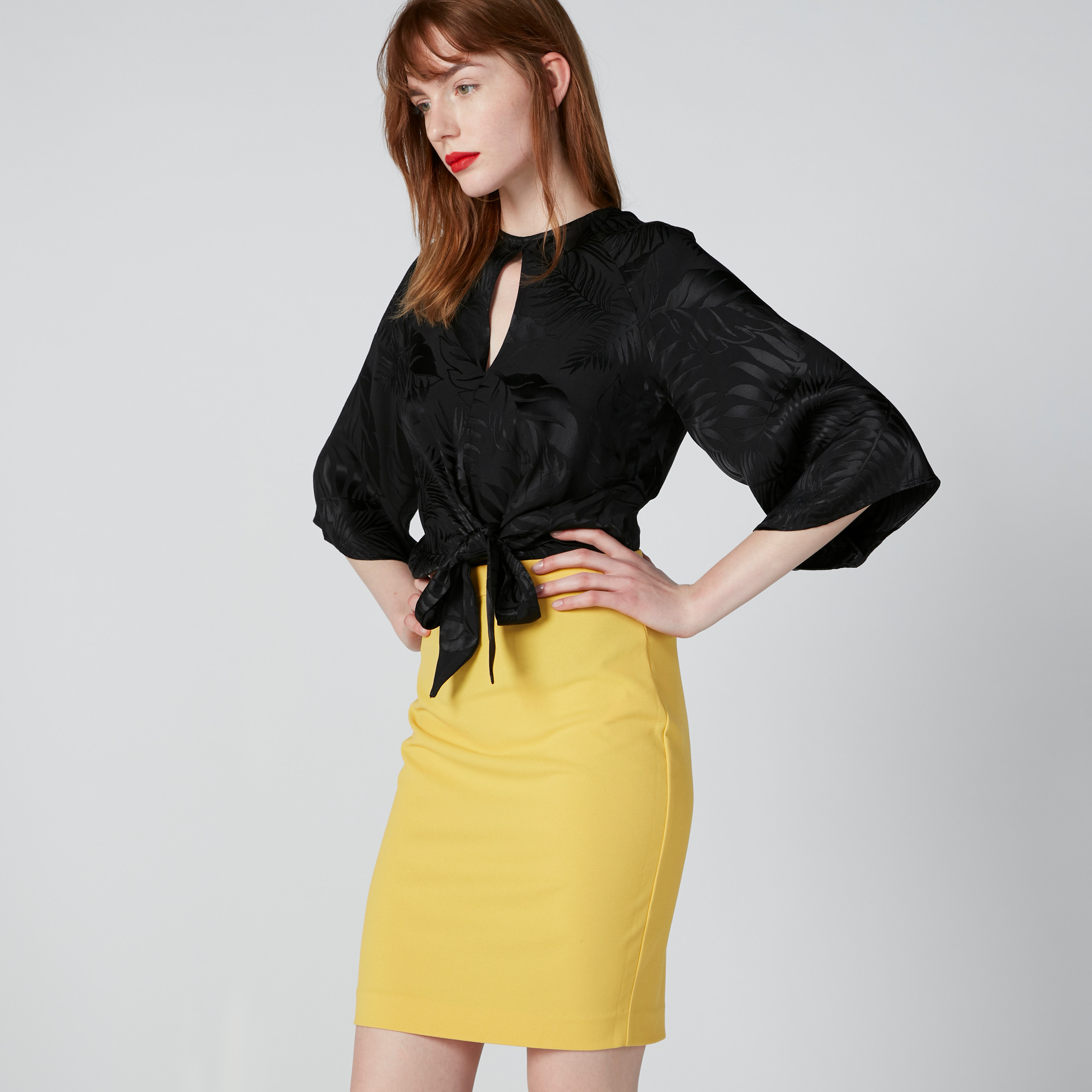 Mini pencil skirt with zip hotsell