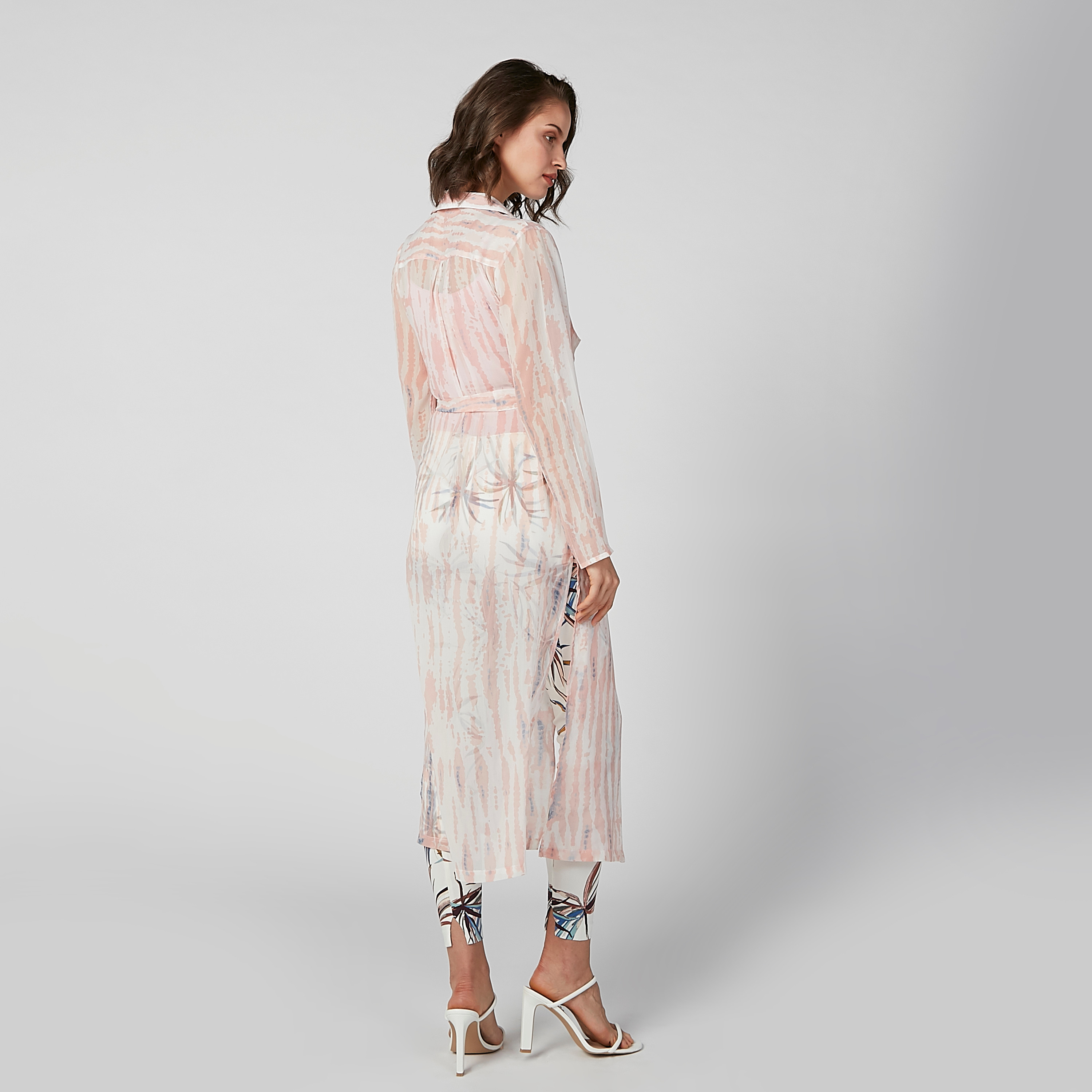 Printed Longline Shrug with Long Sleeves and Tie Ups-women-winterwear-cardigansandjumpers-cardigans-image-6