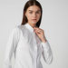 Sustainable Plain Shirt with Spread Collar and Long Sleeves-Shirts and Blouses-thumbnail-2