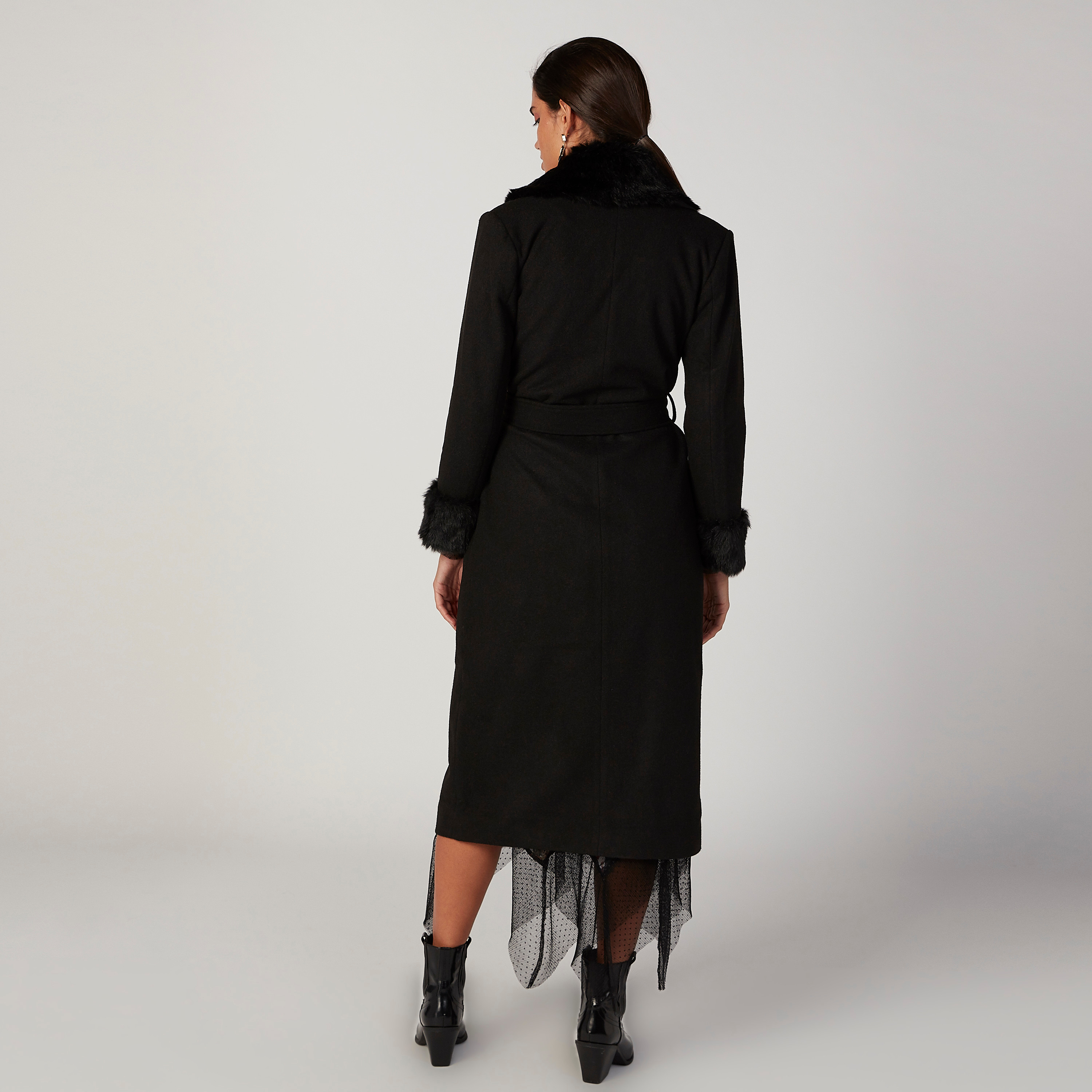 Textured Parka Jacket with Long Sleeves and Tie Ups-women-winterwear-coatsandjackets-jackets-image-4