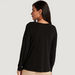 Solid Cowl Neck Top with Long Sleeves-Shirts & Blouses-thumbnailMobile-3
