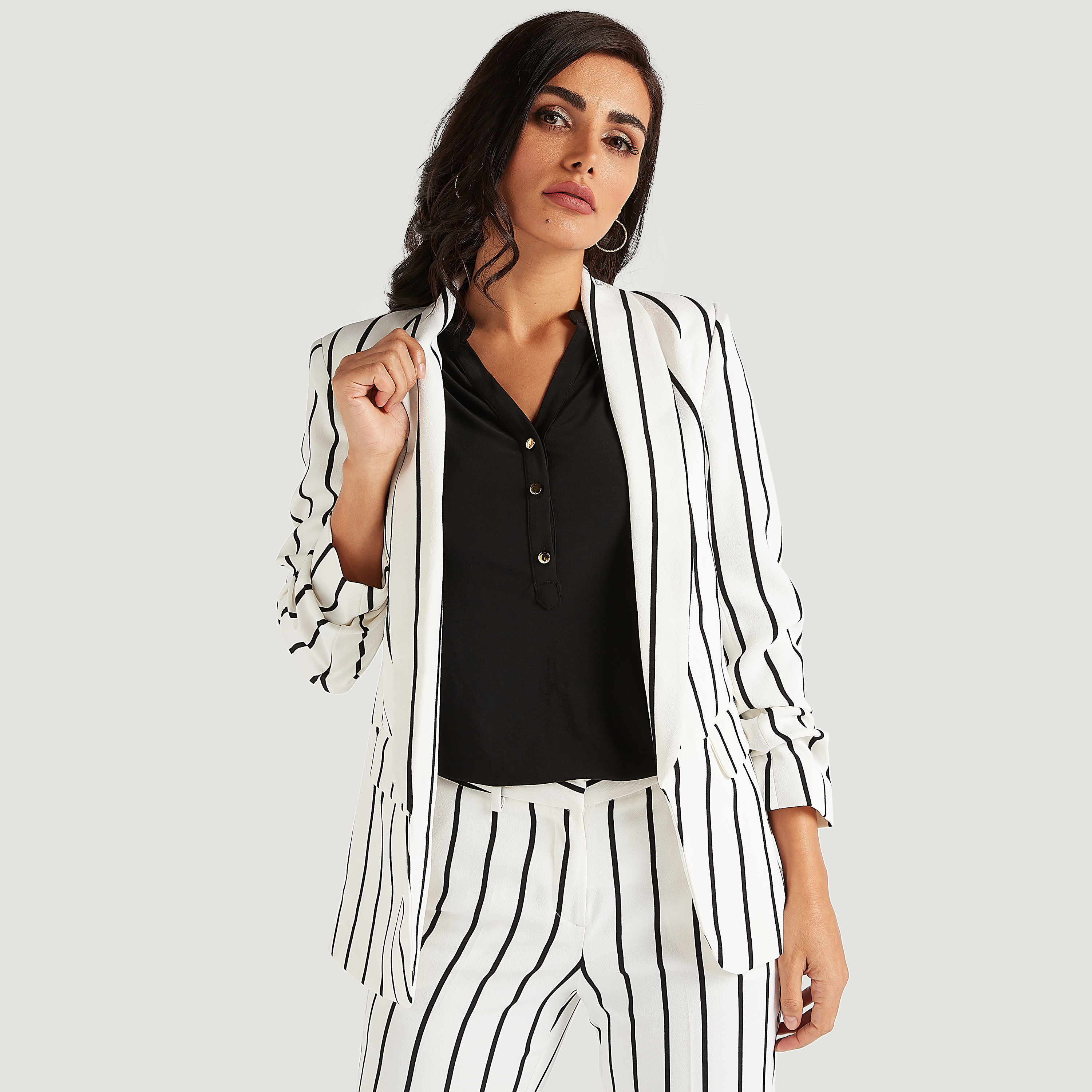 Women's on sale striped blazers