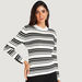 Striped High Neck Sweater with Long Sleeves-Sweaters-thumbnailMobile-4