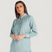 Solid Collared Tunic with Long Sleeves-Tunics-thumbnailMobile-1