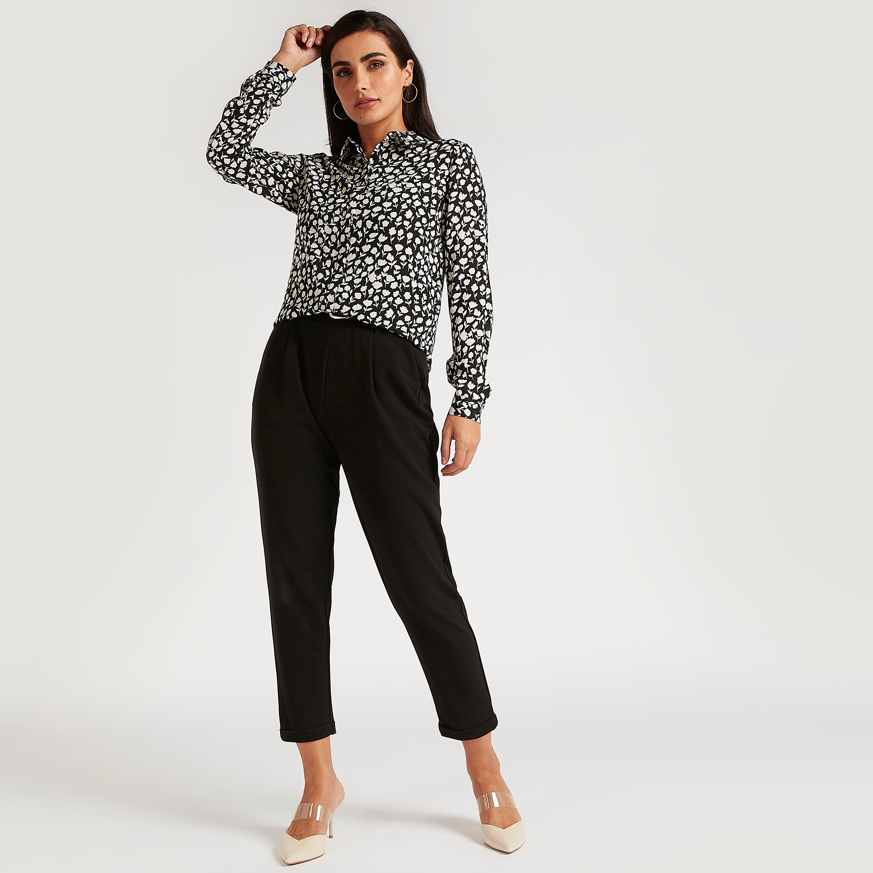 Floral Print Shirt with Long Sleeves-women-clothing-shirtsandblouses-shirts-image-3