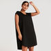 Solid Tunic with Cap Sleeves and Round Neck-Dresses-thumbnailMobile-0