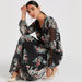 Floral Print Maxi A-line Dress with Long Sleeves-Dresses-thumbnail-0