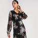 Floral Print Maxi A-line Dress with Long Sleeves-Dresses-thumbnailMobile-3