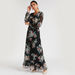 Floral Print Maxi A-line Dress with Long Sleeves-Dresses-thumbnail-6