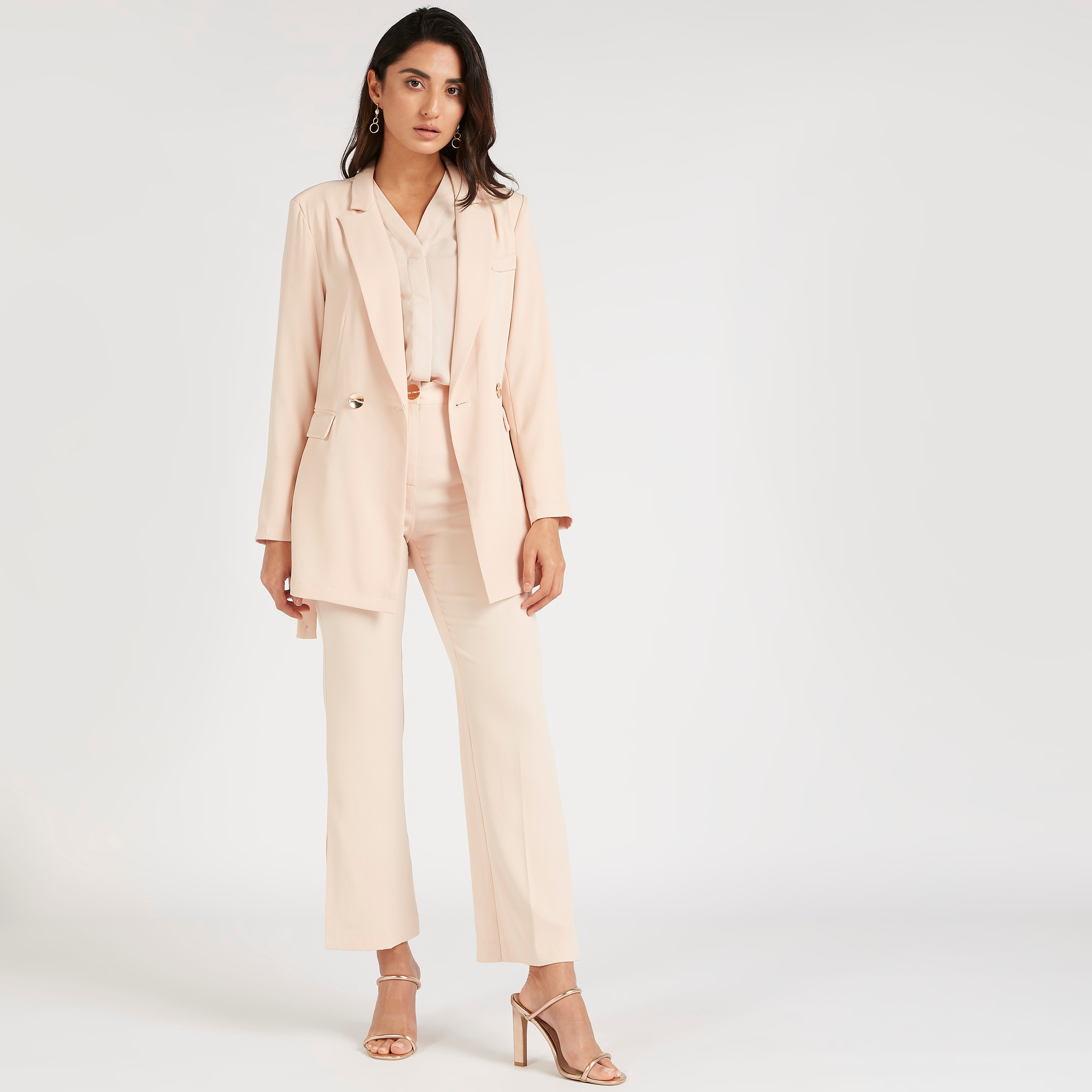 Longline belted blazer best sale