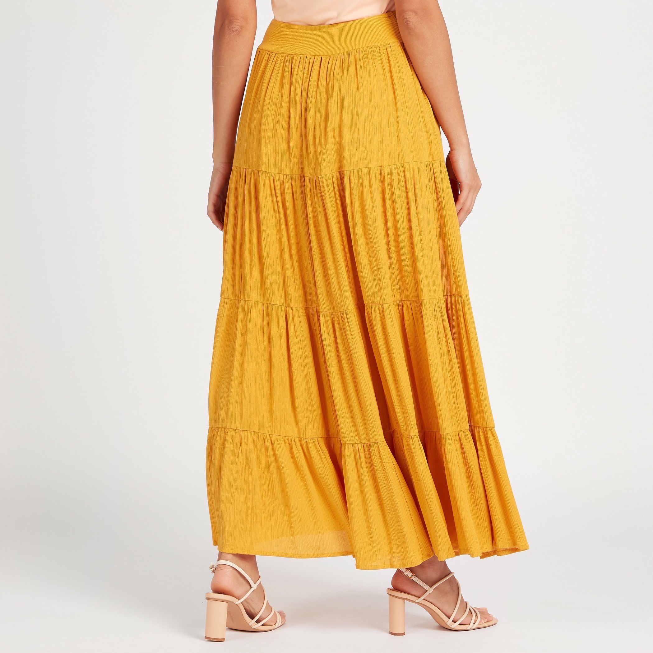 Forever 21 tiered outlet maxi skirt