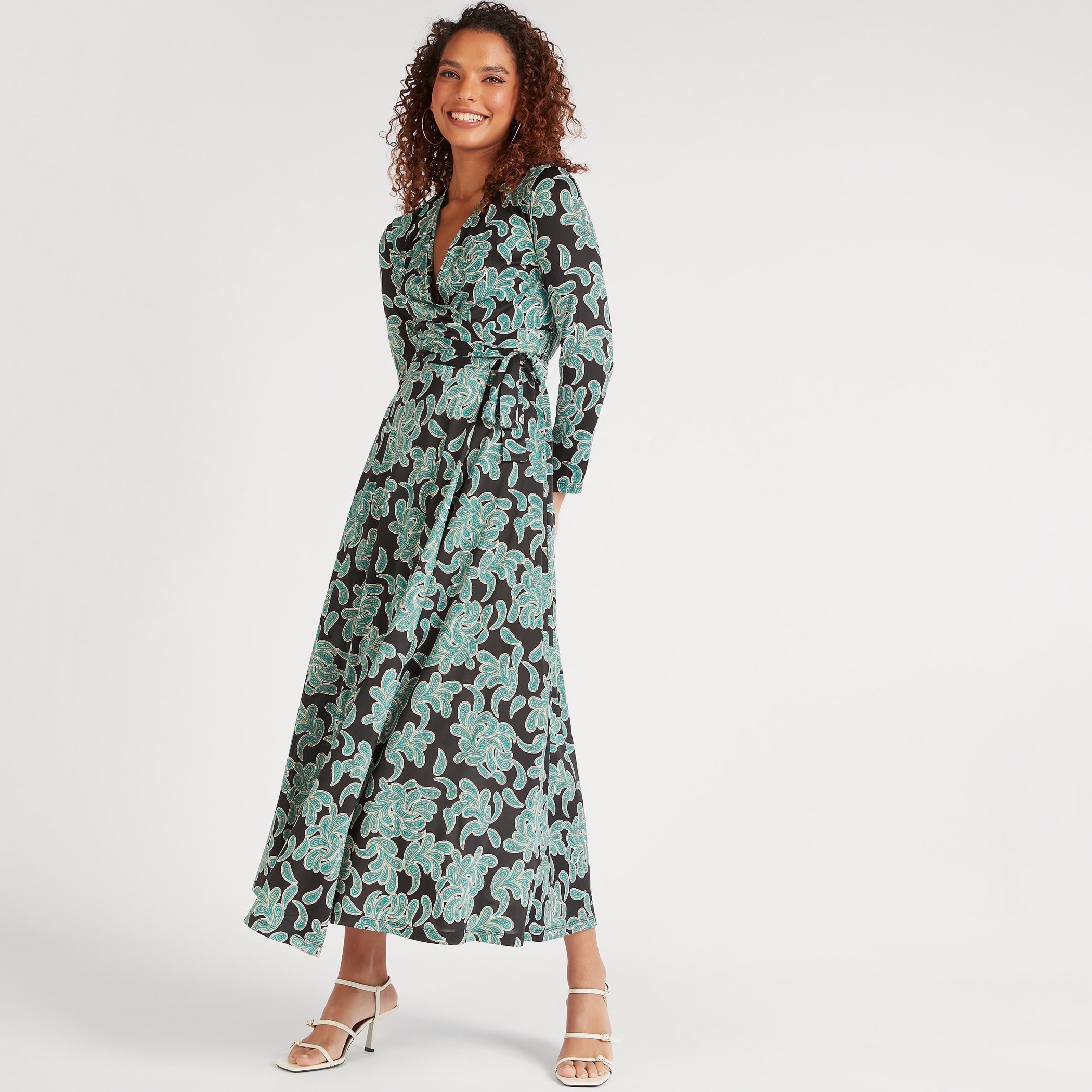 Paisley long sleeve outlet dress