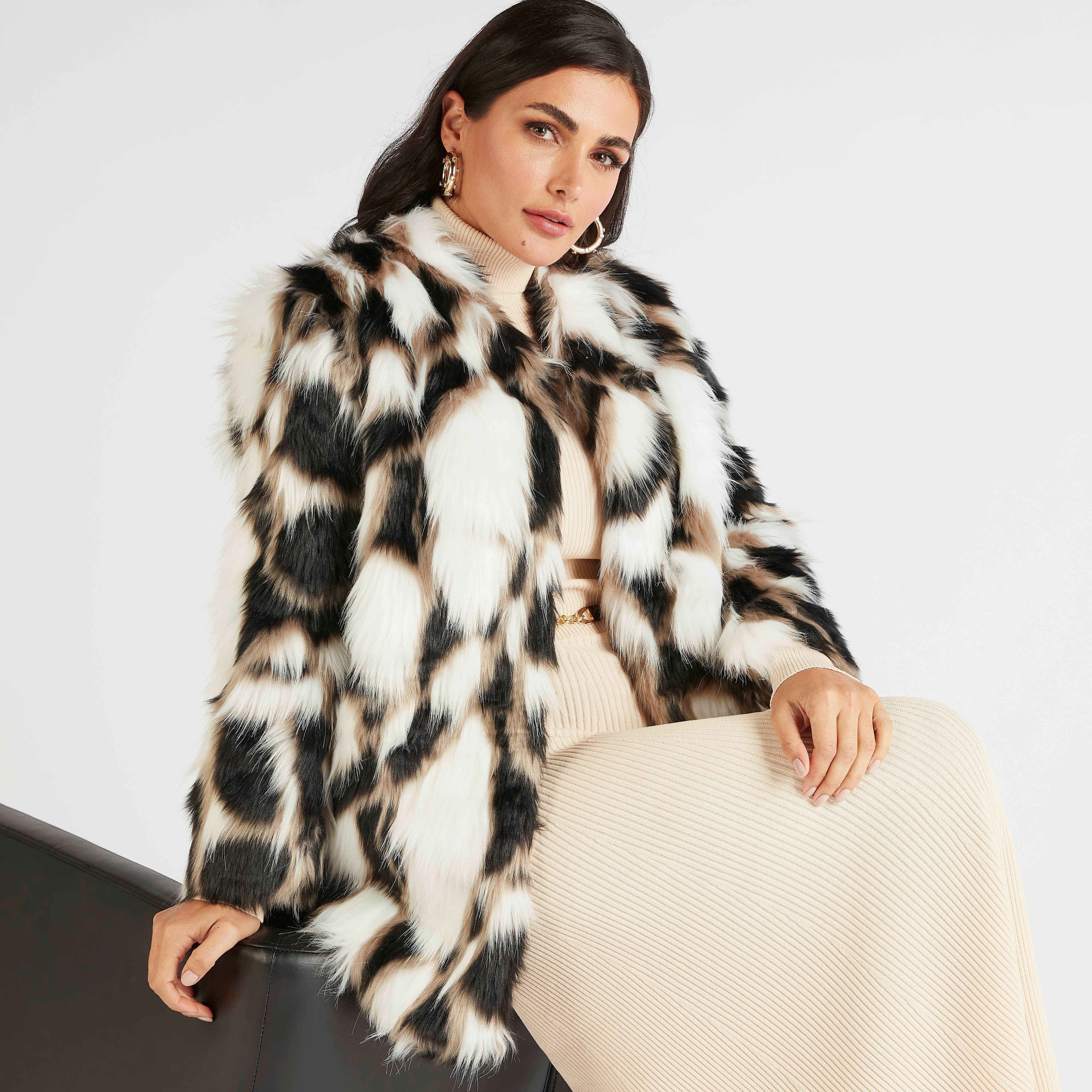 Long shop fur jacket