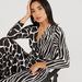 Printed Maxi Wrap Dress with Long Sleeves-Dresses-thumbnailMobile-1