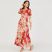 Floral Print Maxi Wrap Dress with Long Sleeves-Dresses-thumbnail-0
