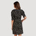 Floral Print V-neck Wrap Dress with Short Sleeves and Pocket-Dresses-thumbnail-3