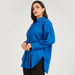 Solid Long Sleeve Shirt with Button Closure and Slit Detail-Shirts & Blouses-thumbnailMobile-4