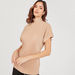 Textured High Neck Top with Dolman Sleeves-Shirts & Blouses-thumbnail-0